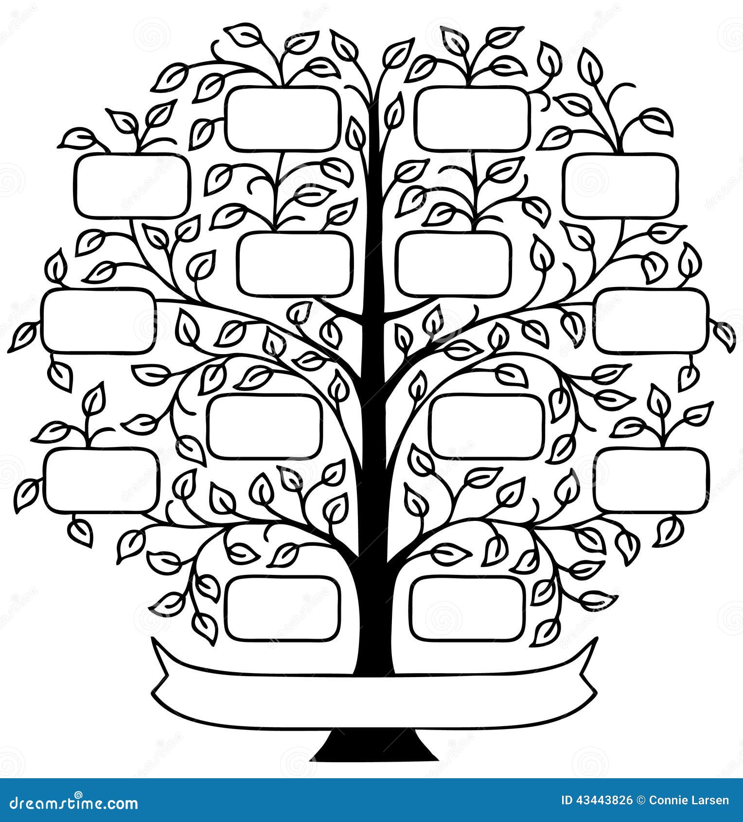 Family Tree Sketch Your Design Stock Vector Royalty Free 171313994   Shutterstock