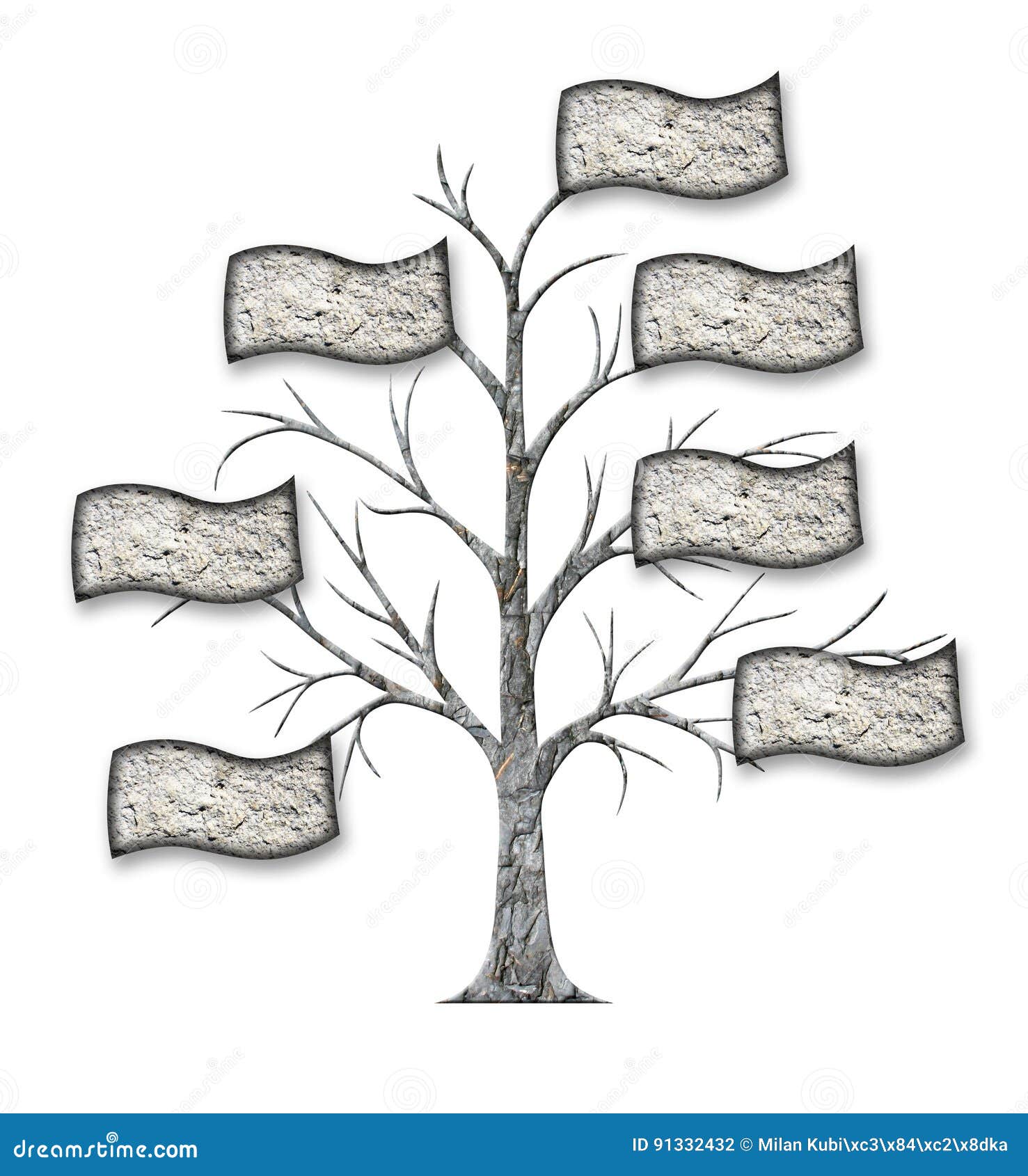 Family Tree - with Banners, Sketch SVG Cut file by Creative Fabrica Crafts  · Creative Fabrica