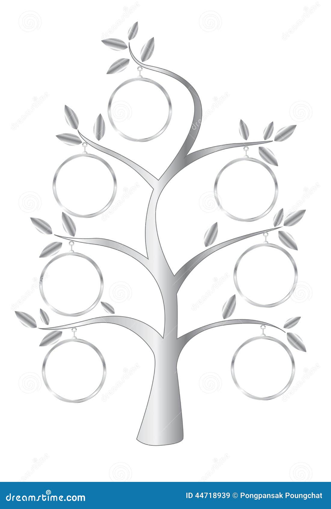 Family Tree stock vector. Illustration of green, banner - 44718939