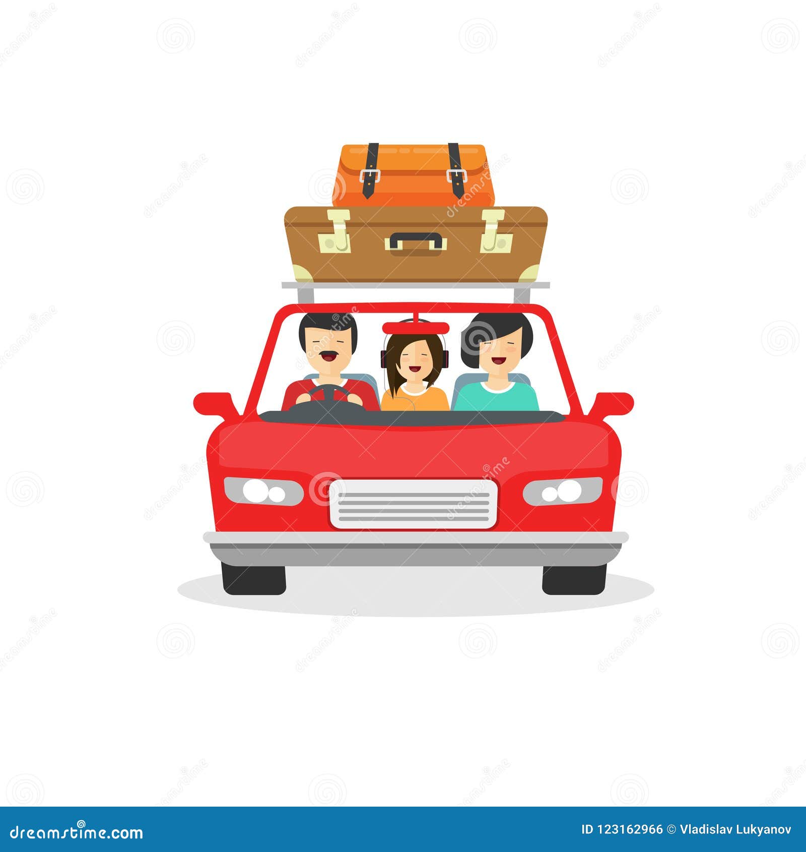 Family Trip by Car Vector Illustration, Flat Cartoon Happy People Driving or Travelling in Automobile with Luggage Stock Vector - Illustration of isolated, happy: 123162966 Family Trip by Car Vector Illustration, Flat Cartoon Happy People Driving or Travelling in Automobile with Luggage Stock Vector - Illustration of isolated, happy: 123162966