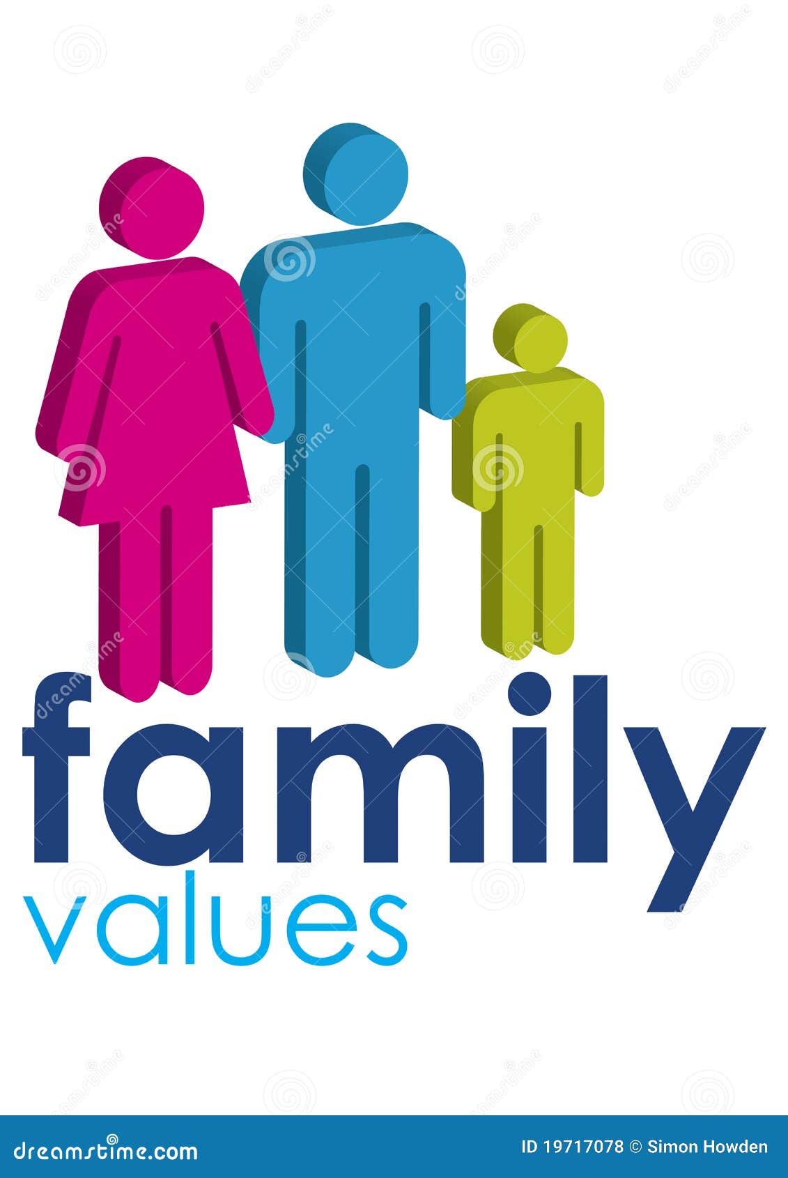 Family Values stock illustration. Illustration of female 19717078