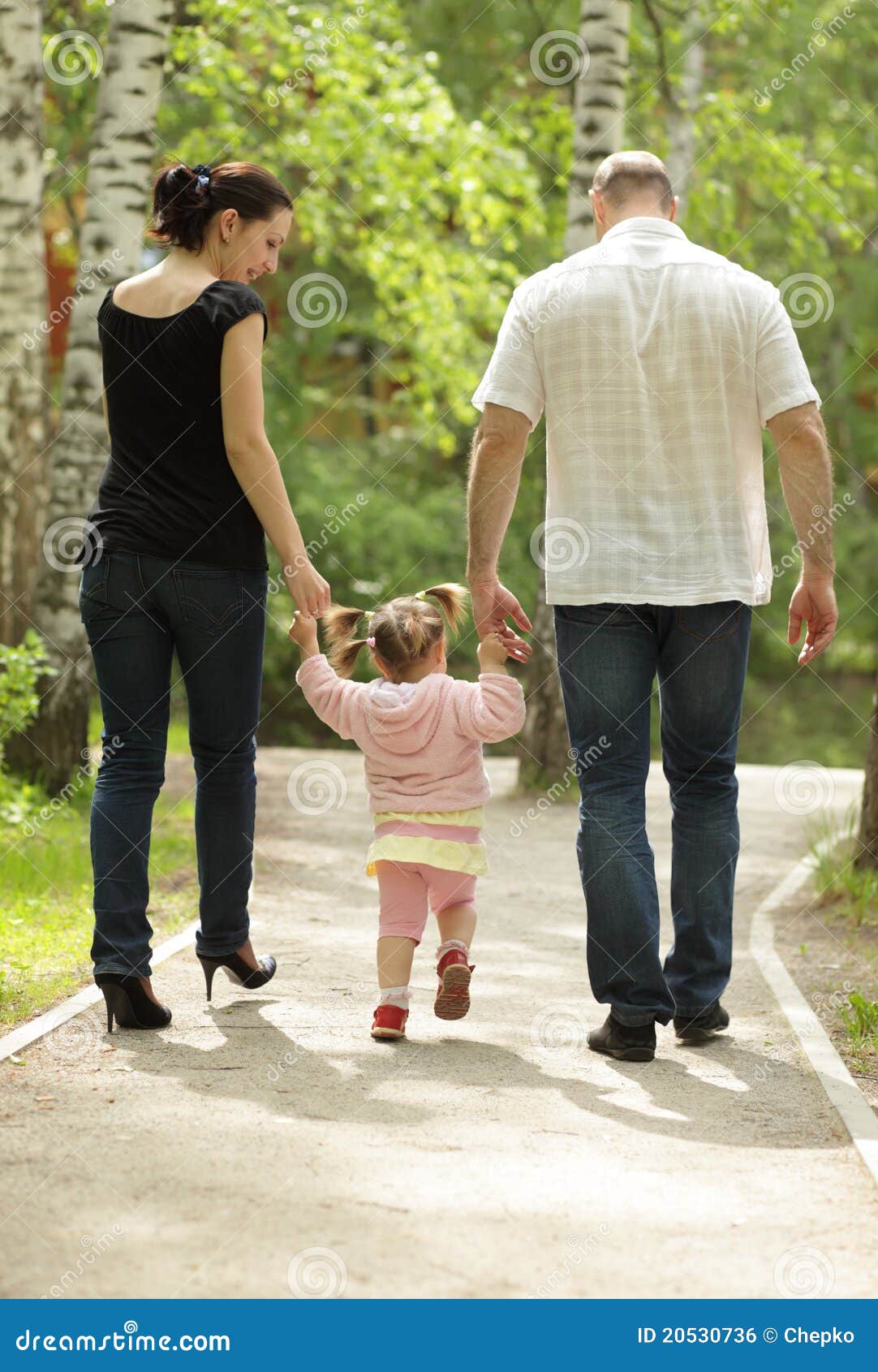 Family walk in park stock photo. Image of horizontal 20530736