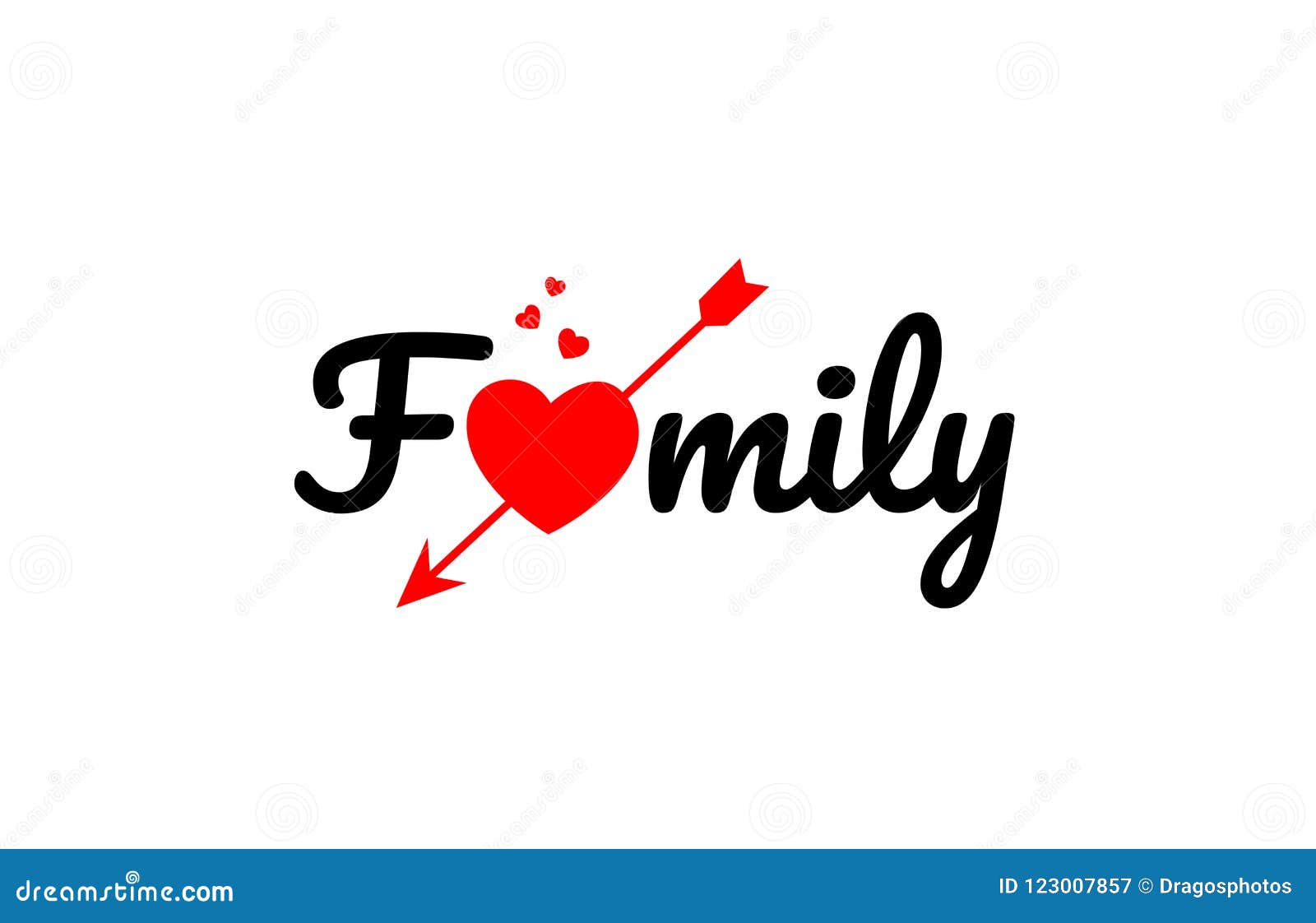  Family  Word Text  Typography Design Logo Icon  Stock Vector 