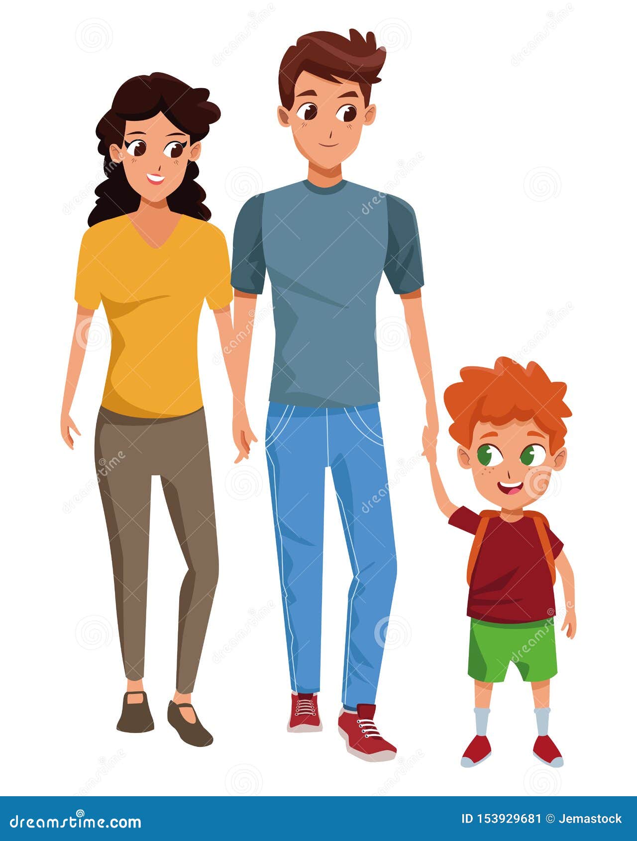 Family Young Parents with Children Cartoon Stock Vector - Illustration of adultt, family: 153929681 Family Young Parents with Children Cartoon Stock Vector - Illustration of adultt, family: 153929681