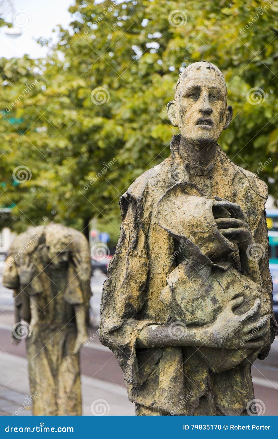 The Famine Memorial in Dublin Editorial Image Image of sculpture