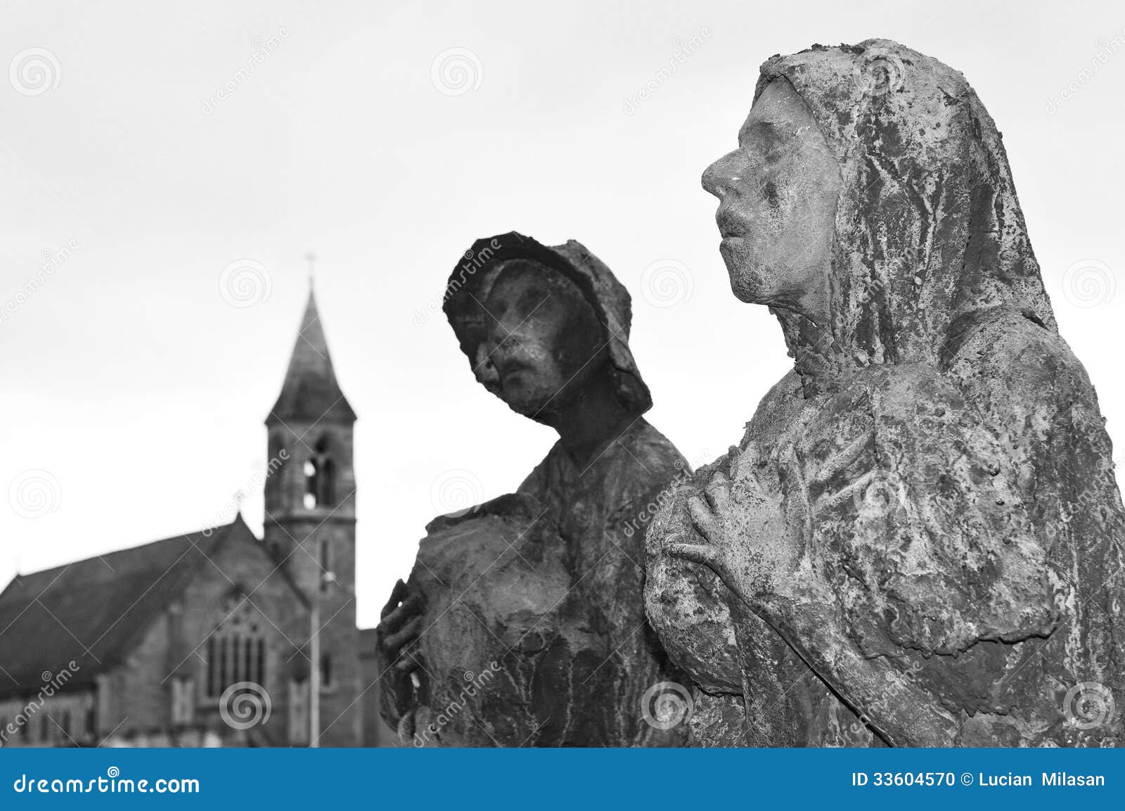 Famine Statues in Dublin, Ireland Stock Photo Image of potatoes