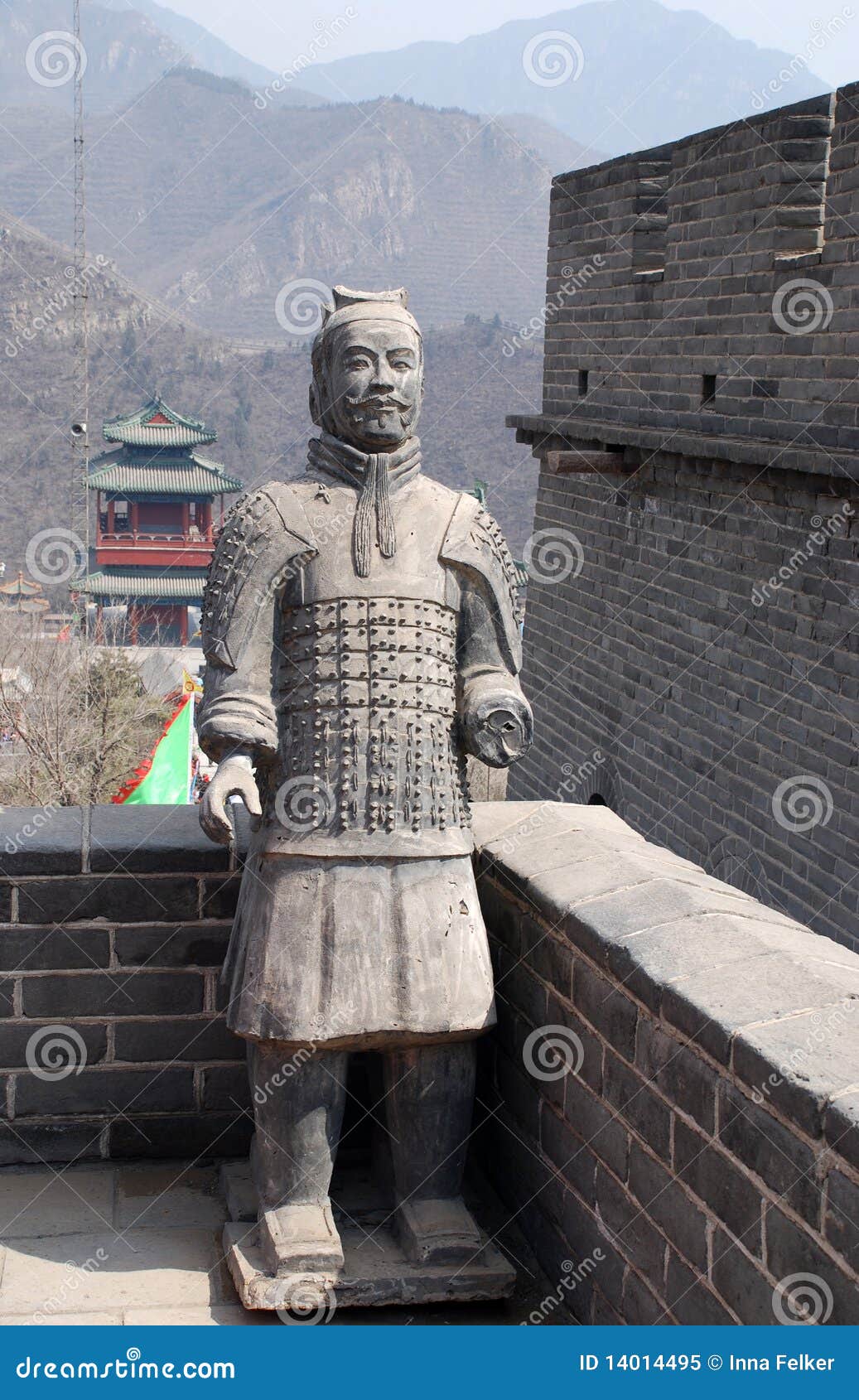 Famous Ancient Soldiers on Great Wall(China) Stock Image Image of