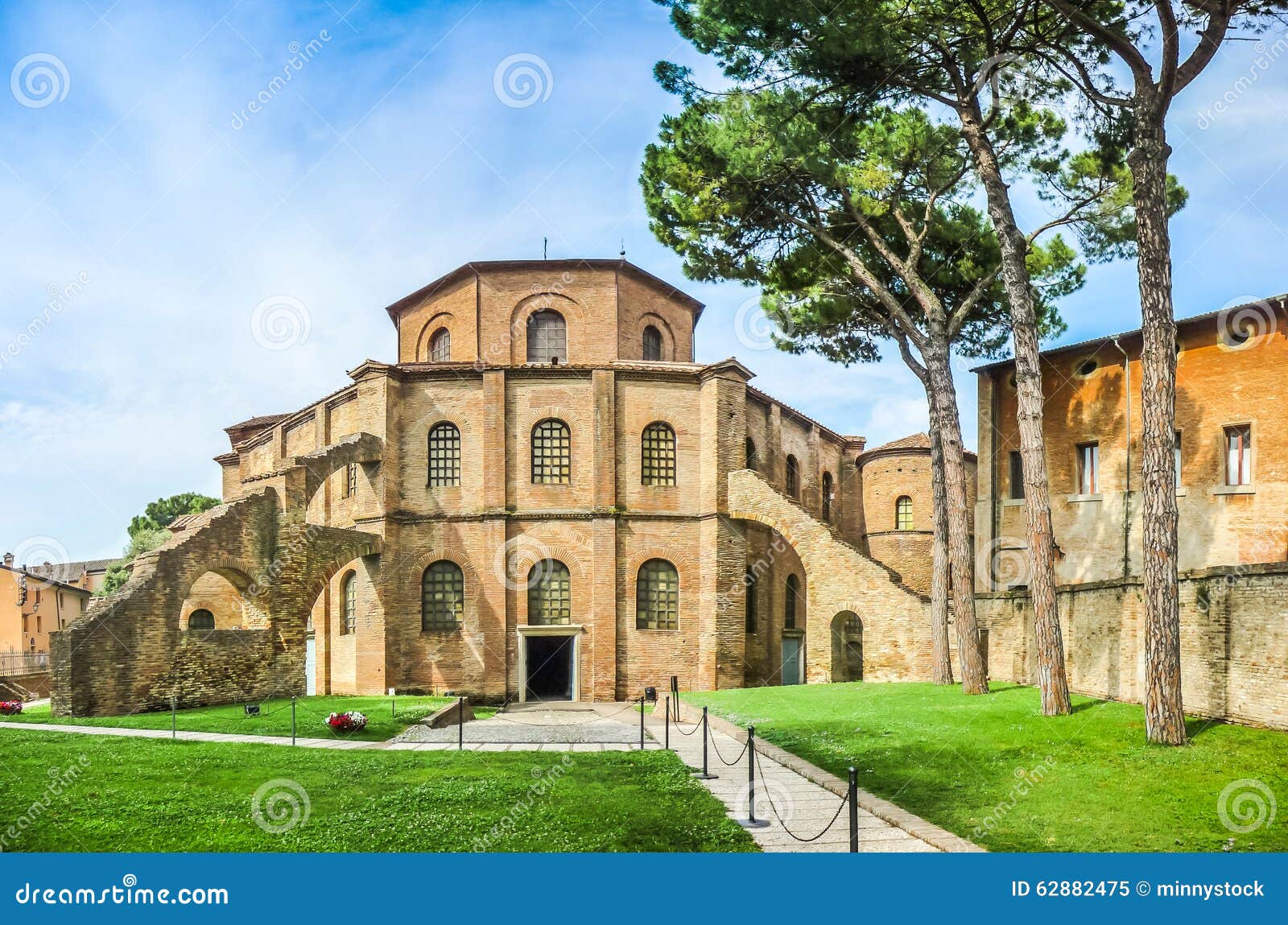 famous basilica di san vitale in ravenna, italy