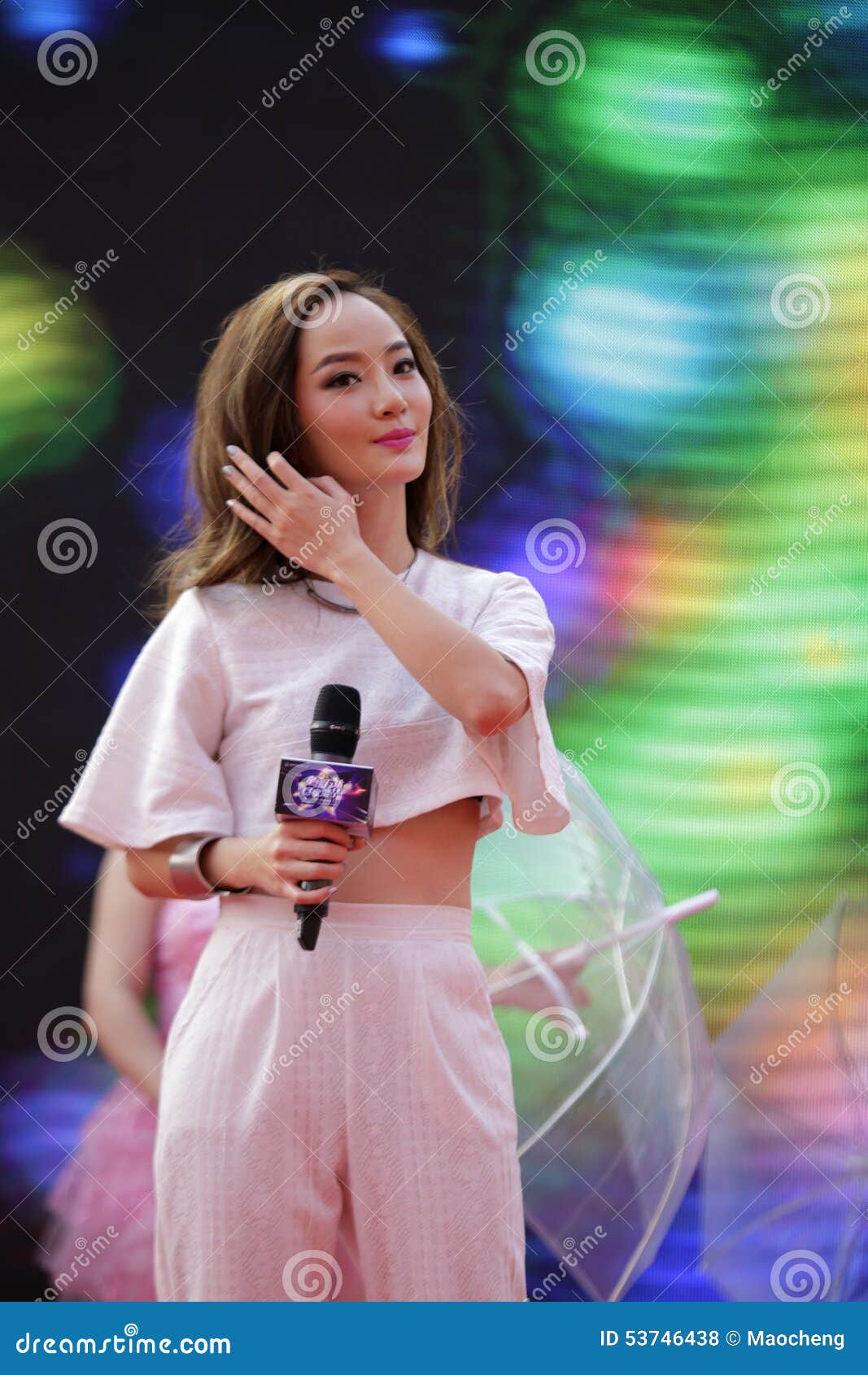 The Famous Beautiful Singer Chenyiling Editorial Stock Photo Image of