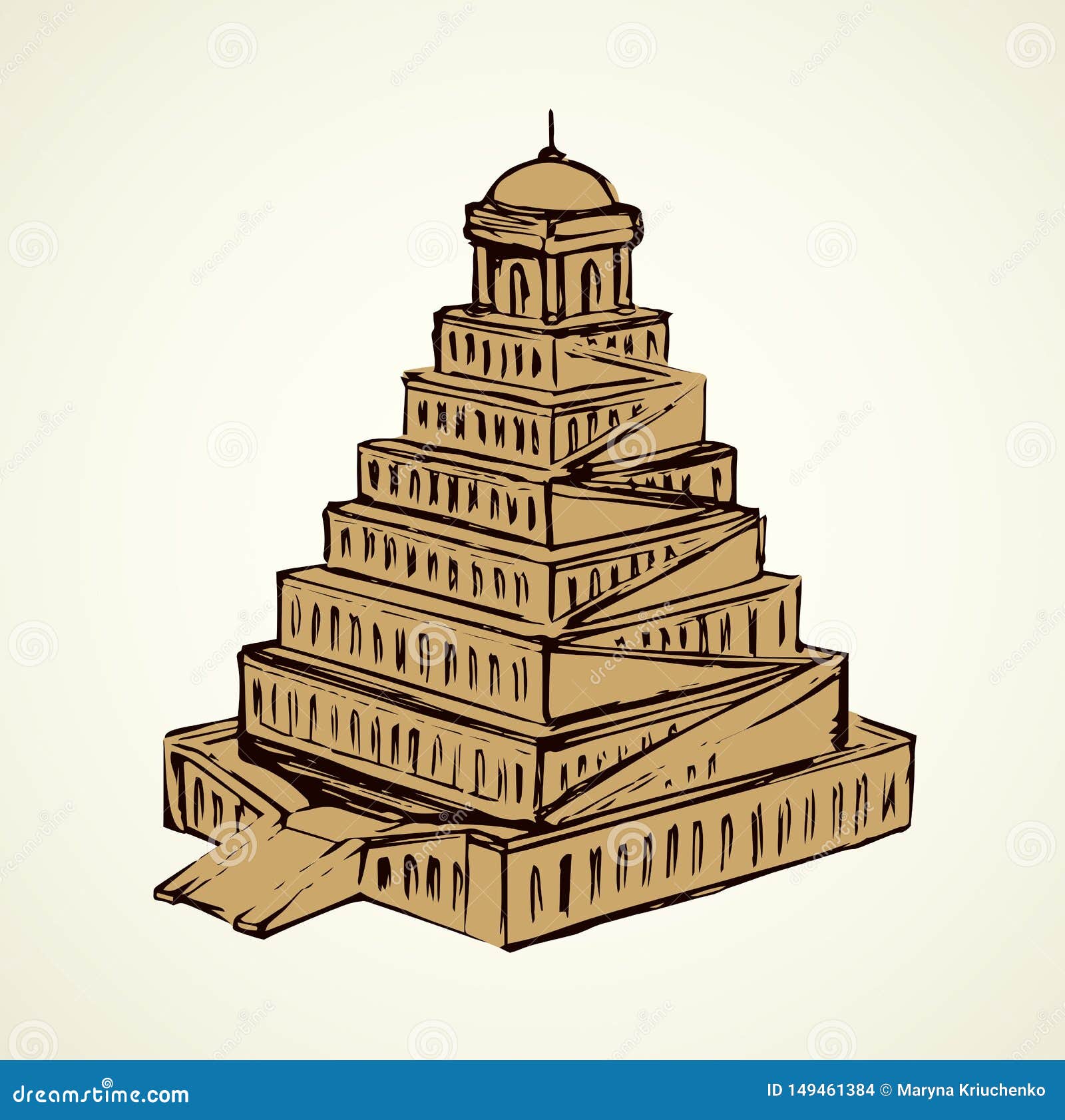 Вавилонская башня скетч