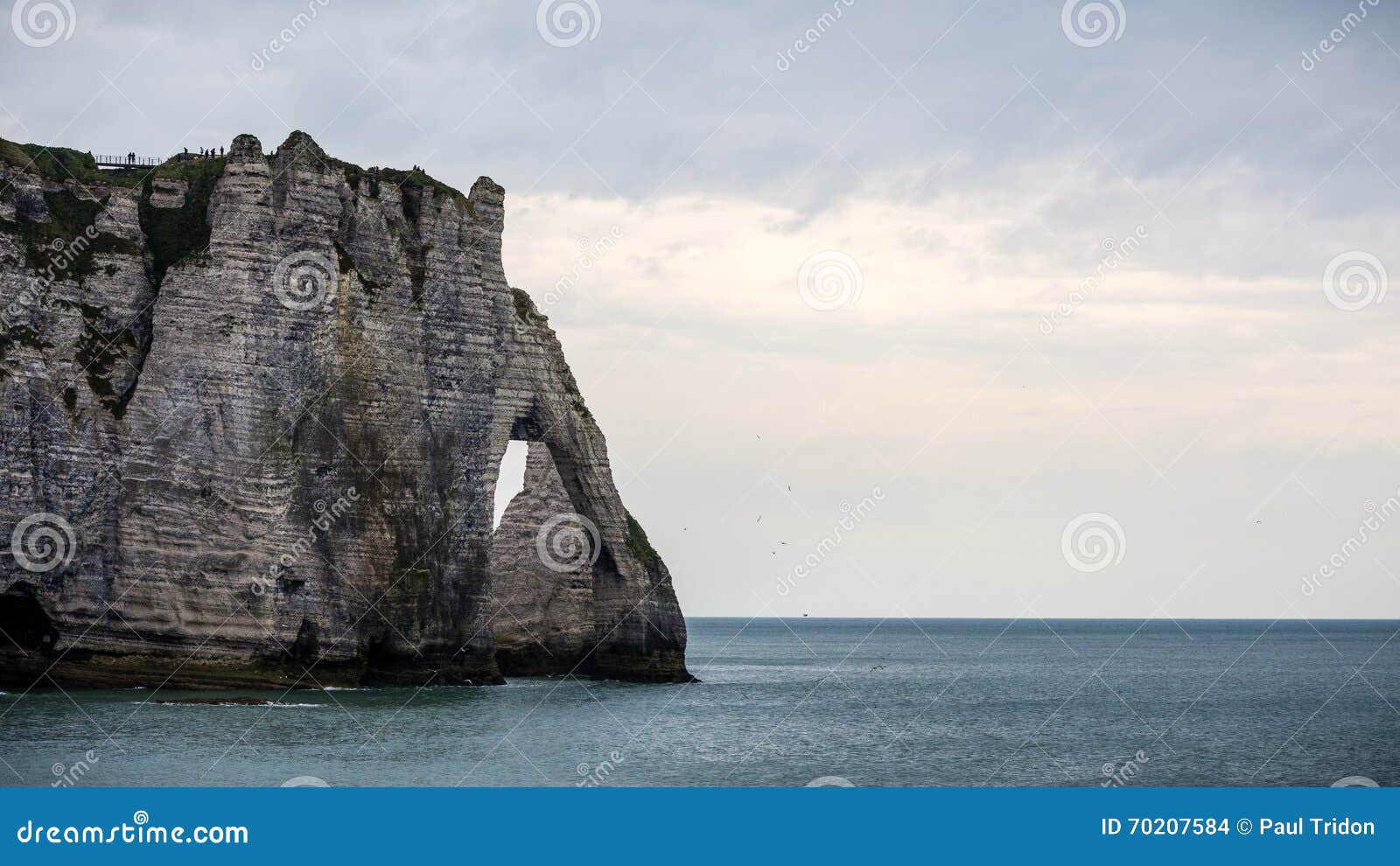 The Famous Cliffs at Etretat in Normandy, France Stock Photo Image of