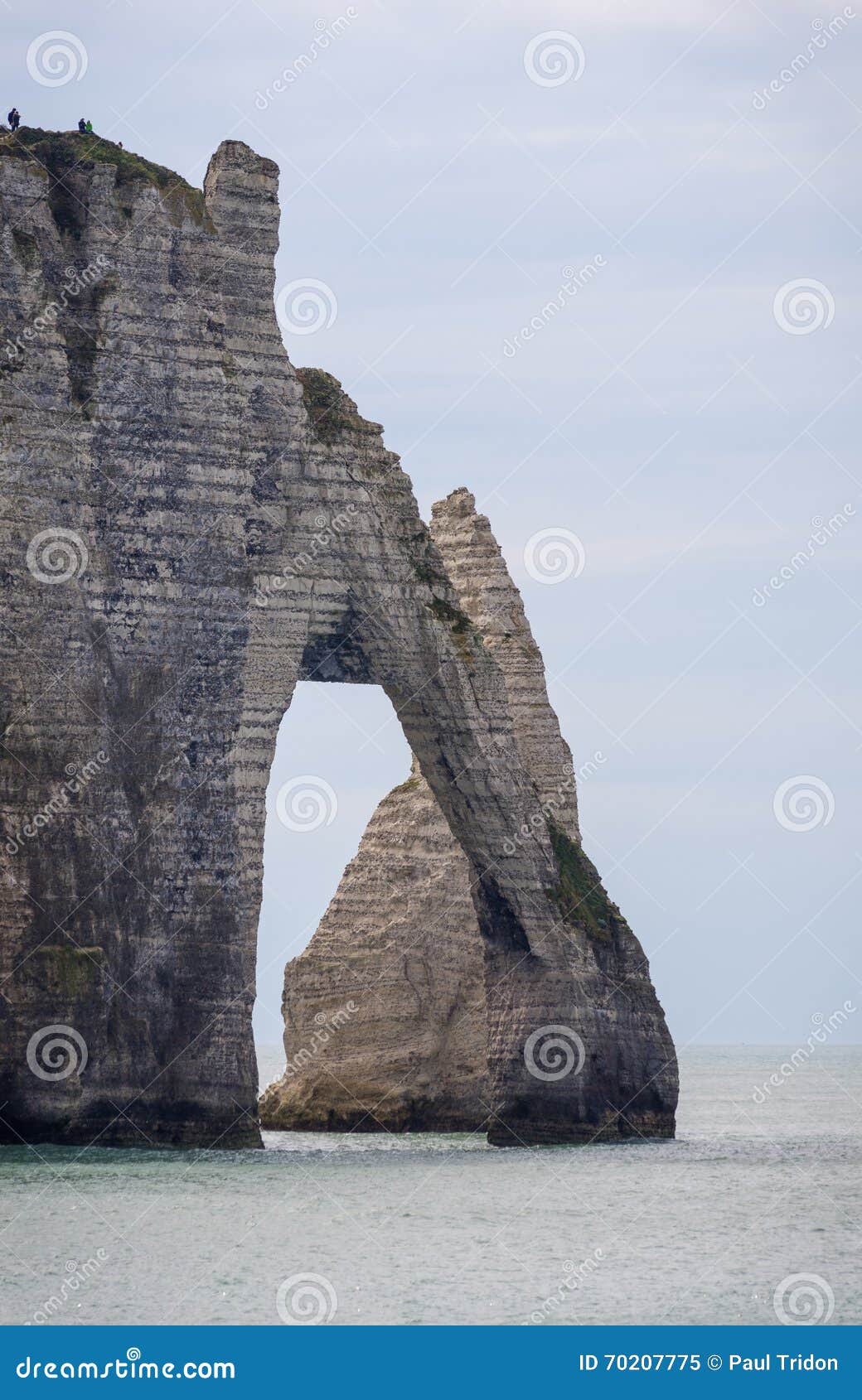 The Famous Cliffs at Etretat in Normandy, France Stock Image Image of