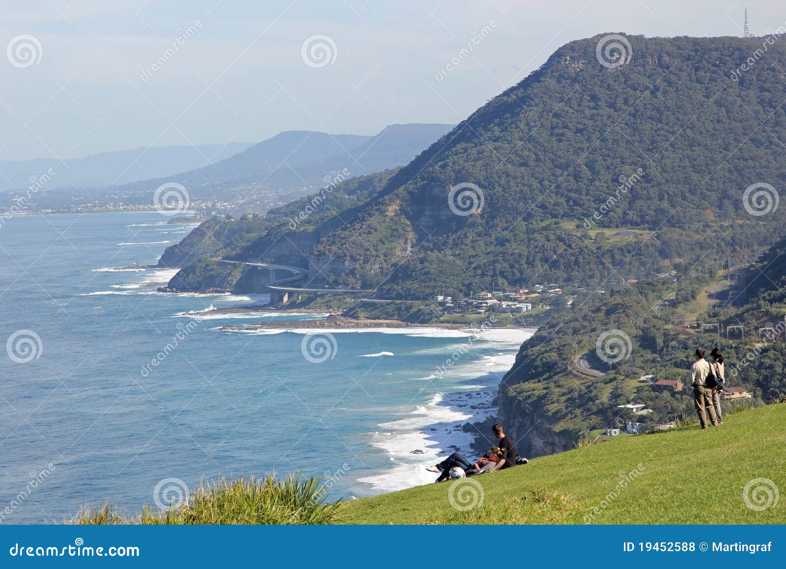 famous drive at scenic coastline view from lookout