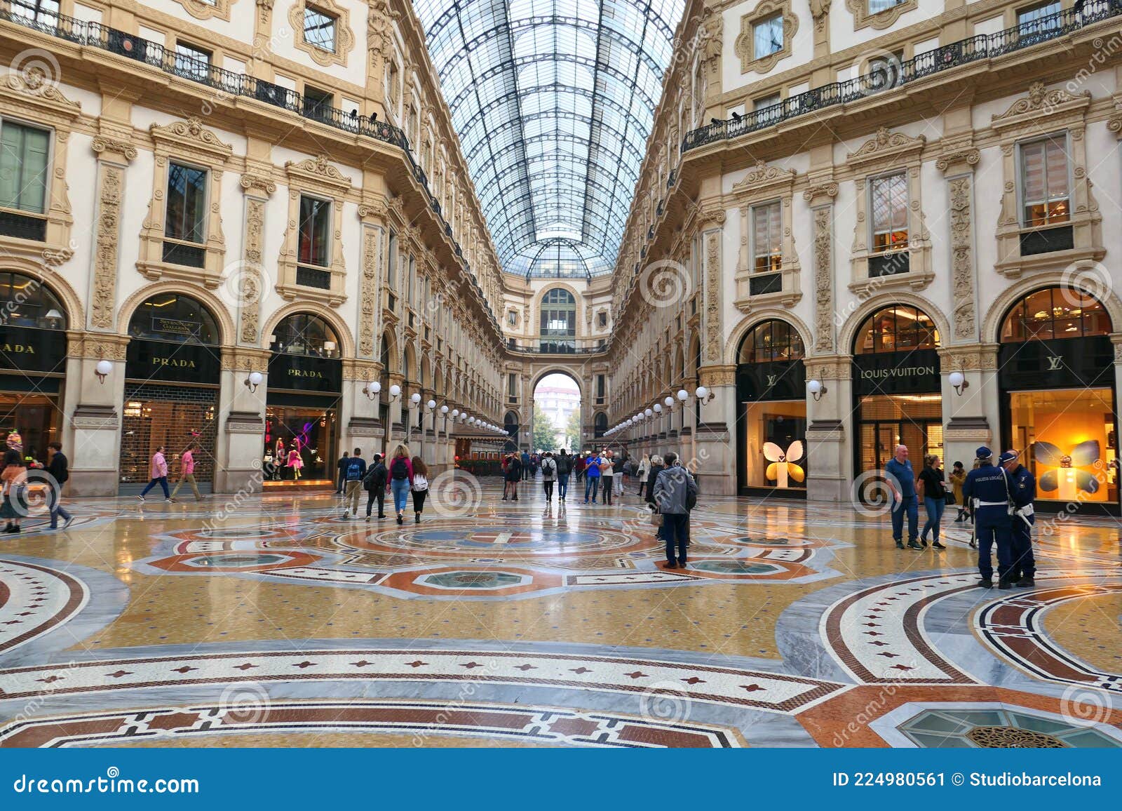 One of the world's oldest shopping malls Galleria Vittorio