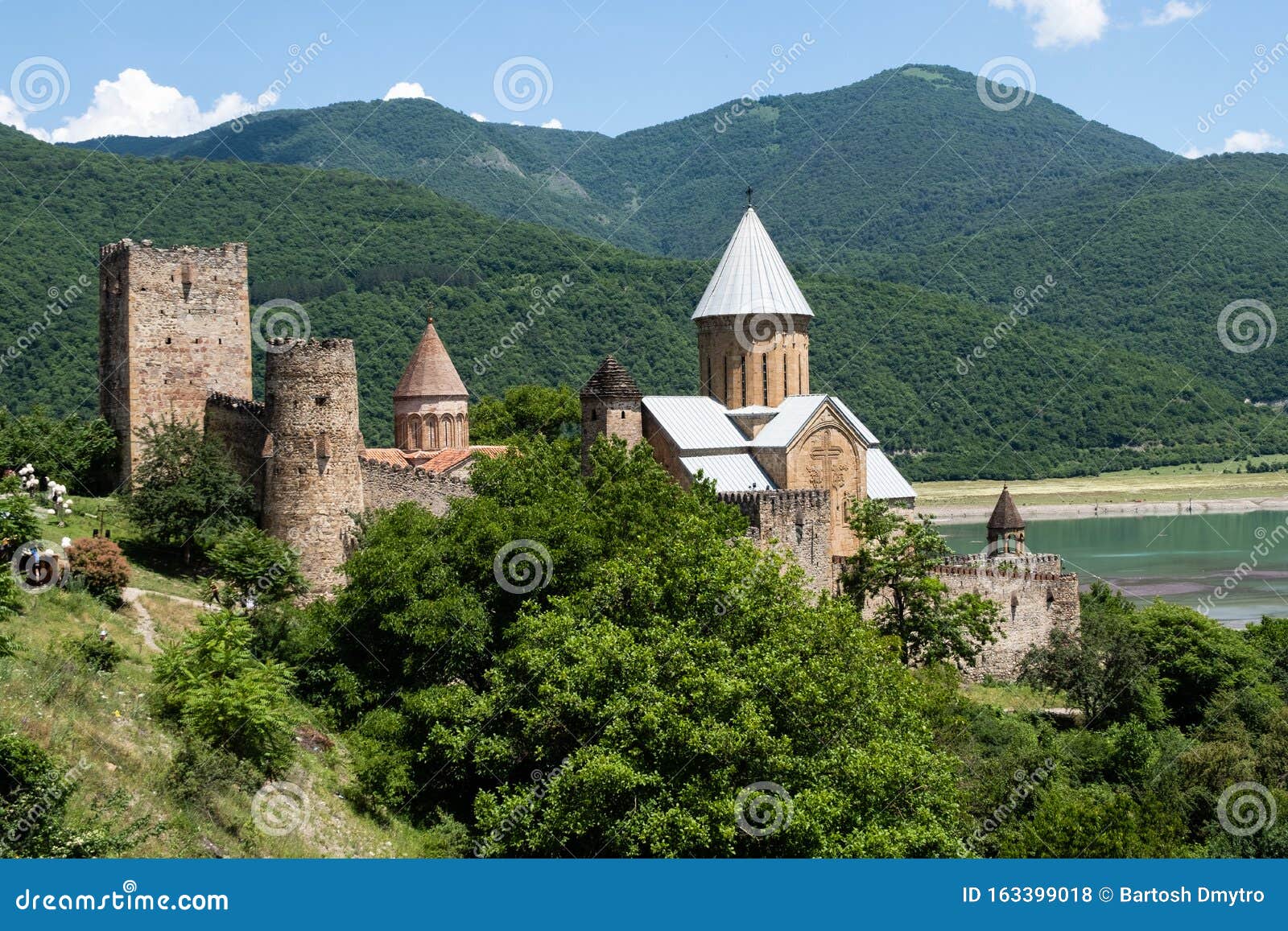 Famous Ananuri Castle Georgia Stock Photo - Image history, ancient: 163399018