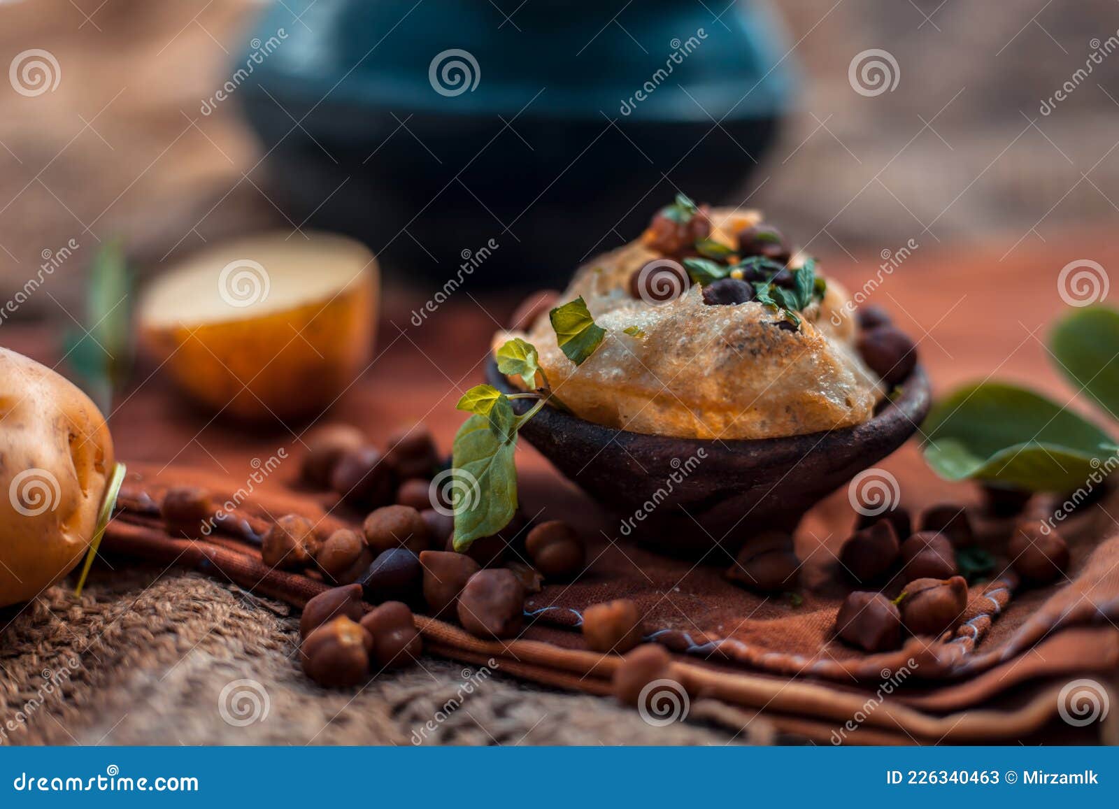 Famous Indian & Asian Street Food Dish I.e Stock Image - Image of