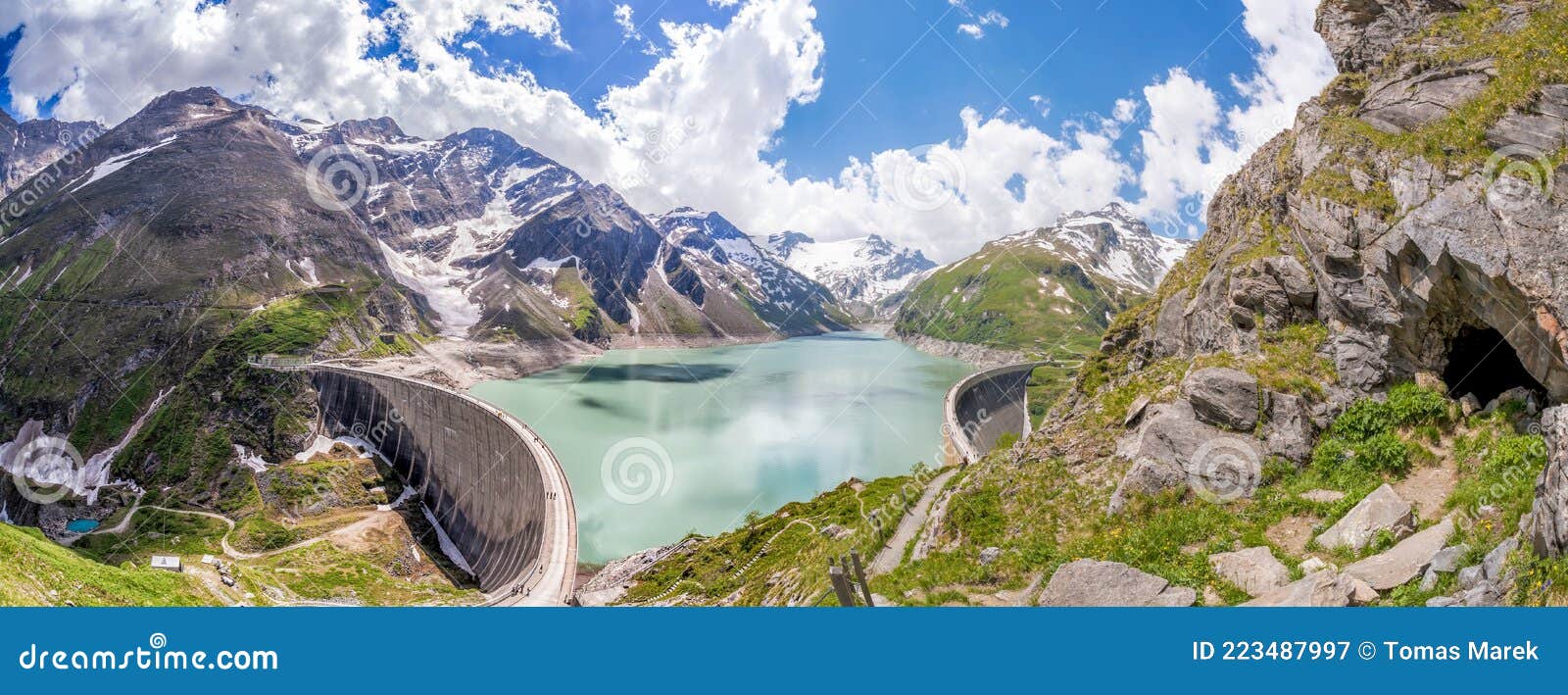 kaprun high mountain reservoirs - zell am see-kaprun with beautiful nature,salcburger land, austrian alps