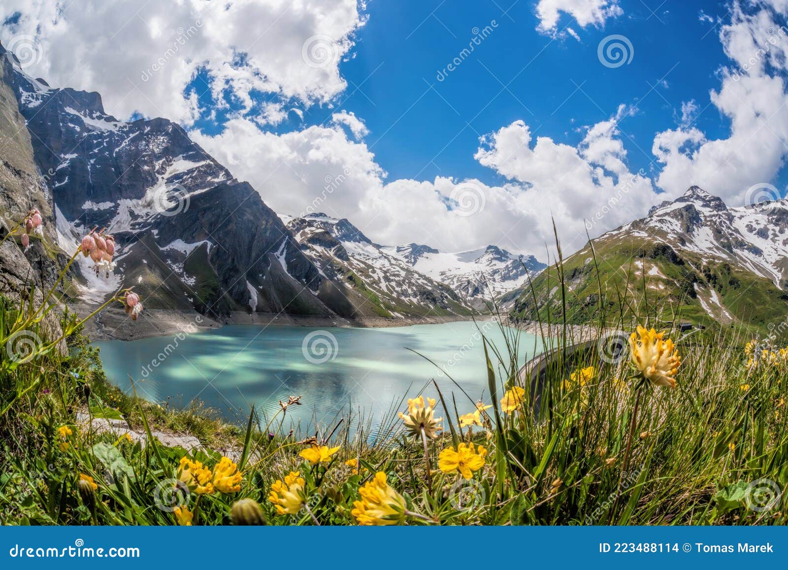 kaprun high mountain reservoirs - zell am see-kaprun with beautiful nature,salcburger land, austrian alps