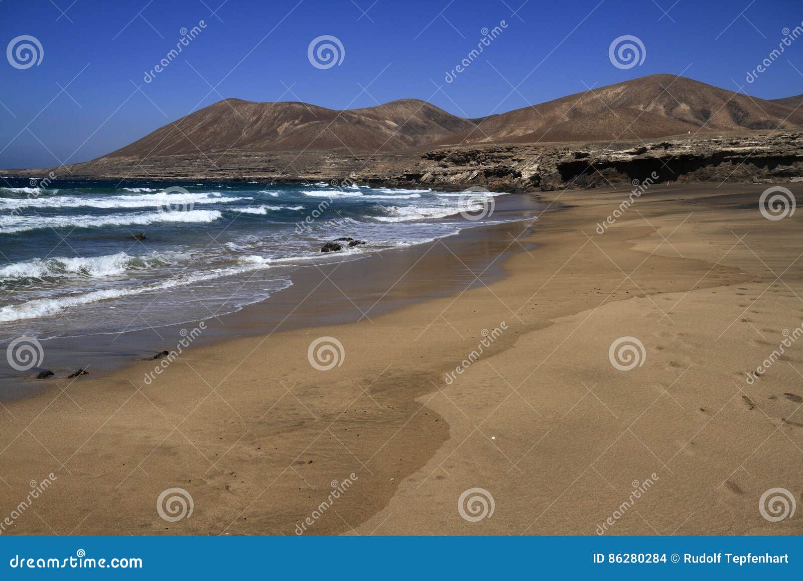 the famous lagoon in playa la solapa, fuerteventura