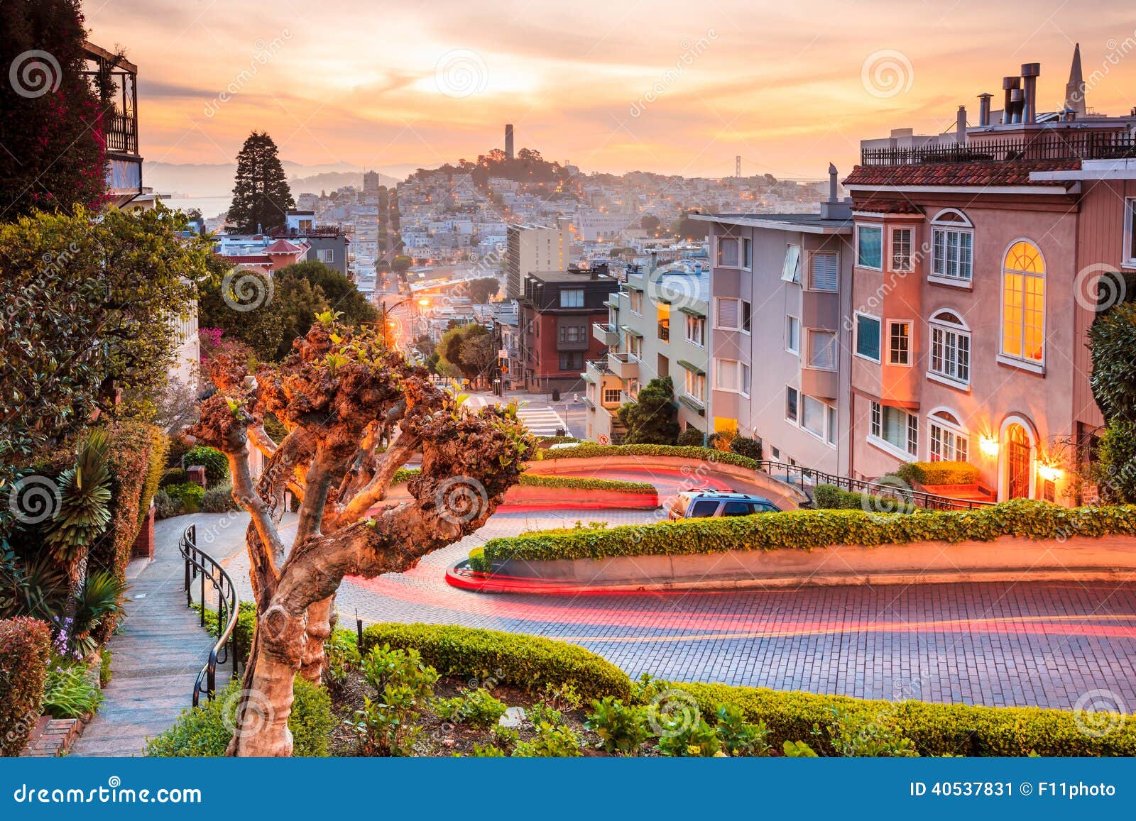 famous lombard street in san francisco