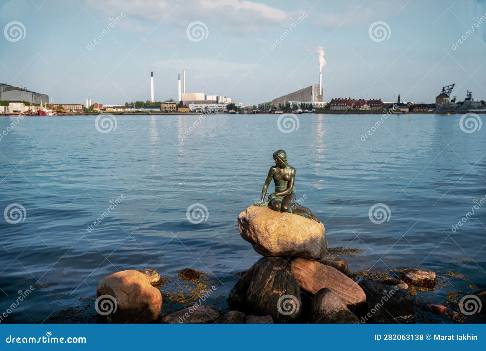 Famous Mermaid Statue in Copenhagen - Old Statue of 1913 Year Editorial ...