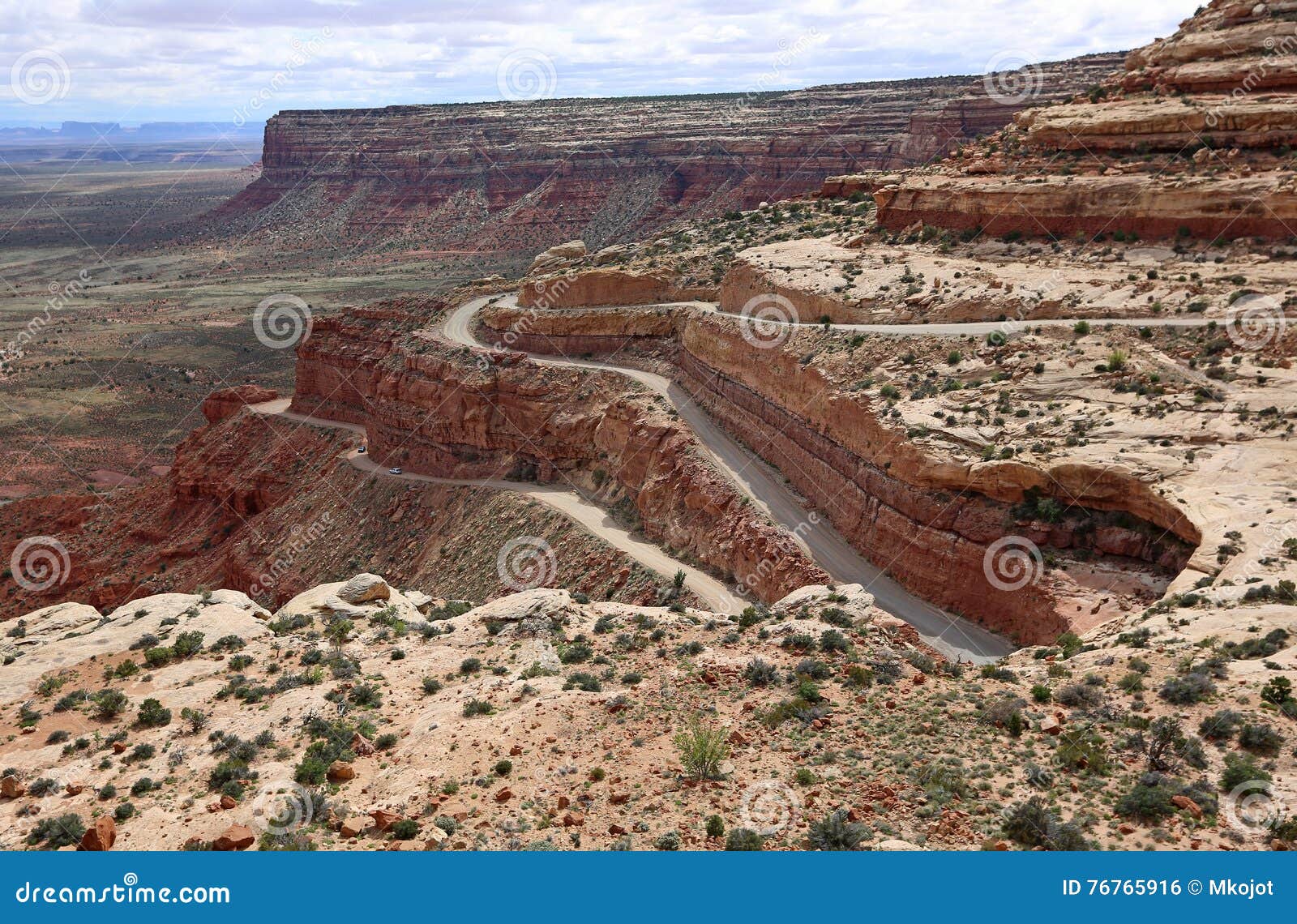 Famous Moki Dugway stock photo. Image of park, desert 76765916