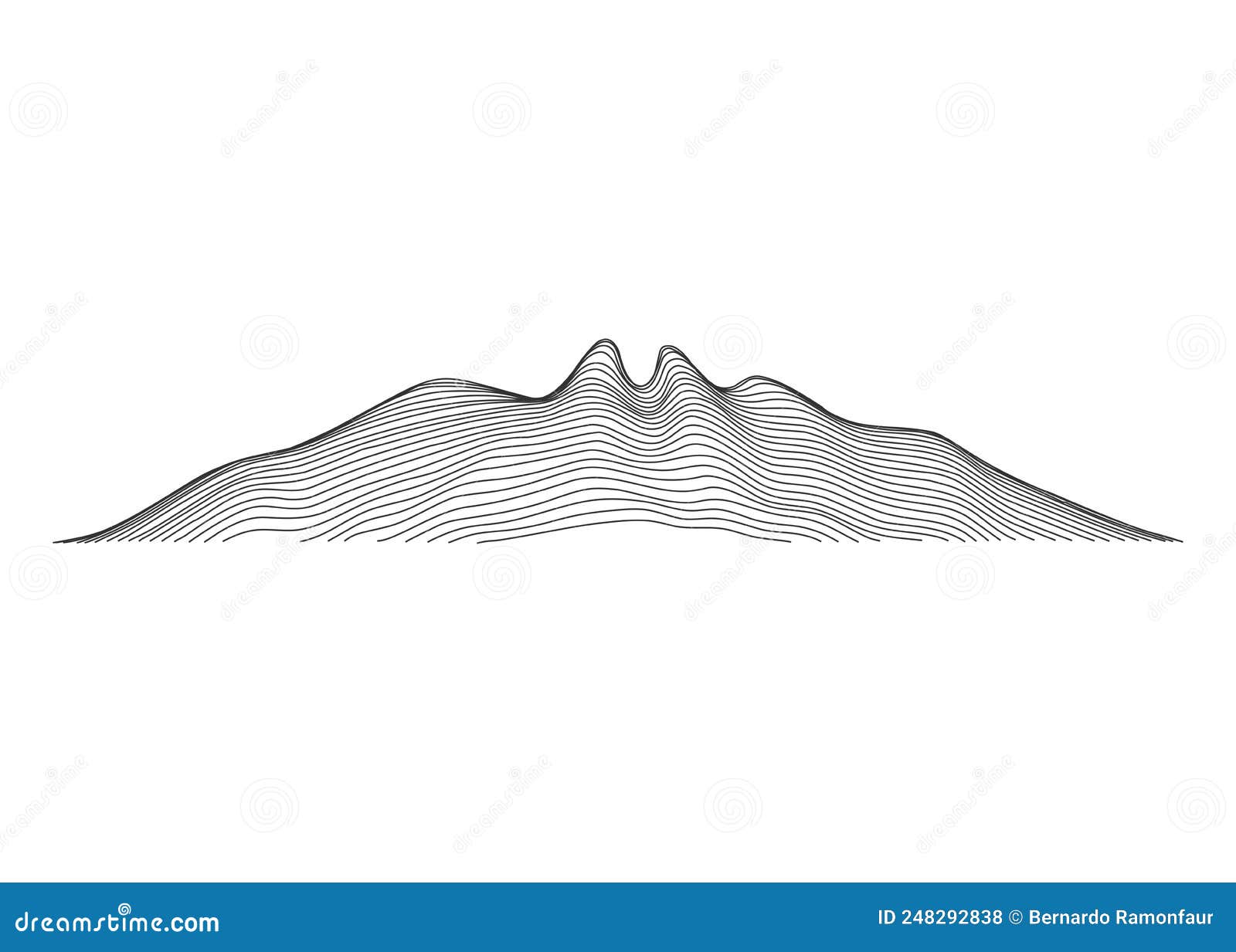 famous mountain called cerro de la silla in the city of monterrey mexico