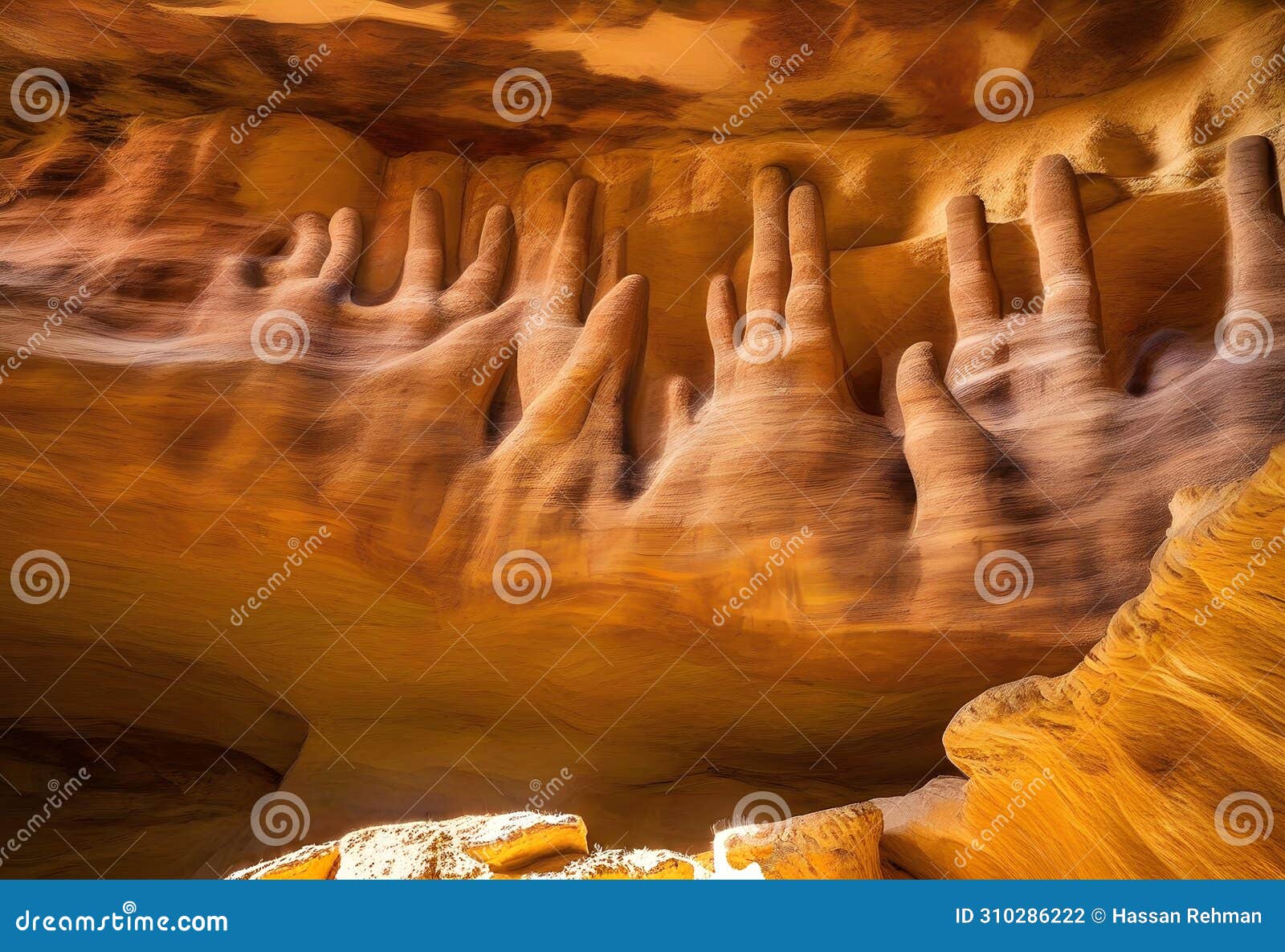 famous paintings of hands cueva de las manos. santa cruz, argentina