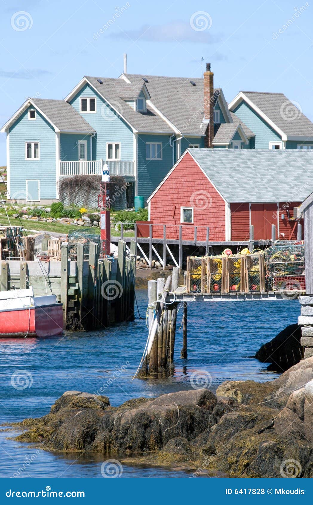 Famous Peggy s Cove stock photo. Image of blue, coastal 6417828