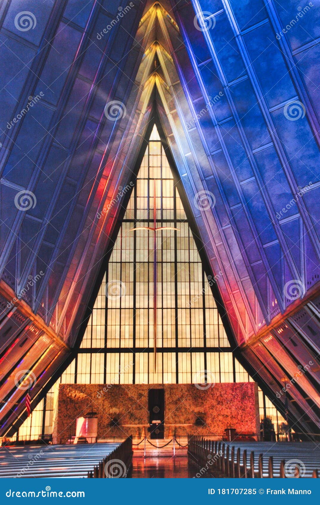 protestant chapel at the united states air force academy chapel in colorado