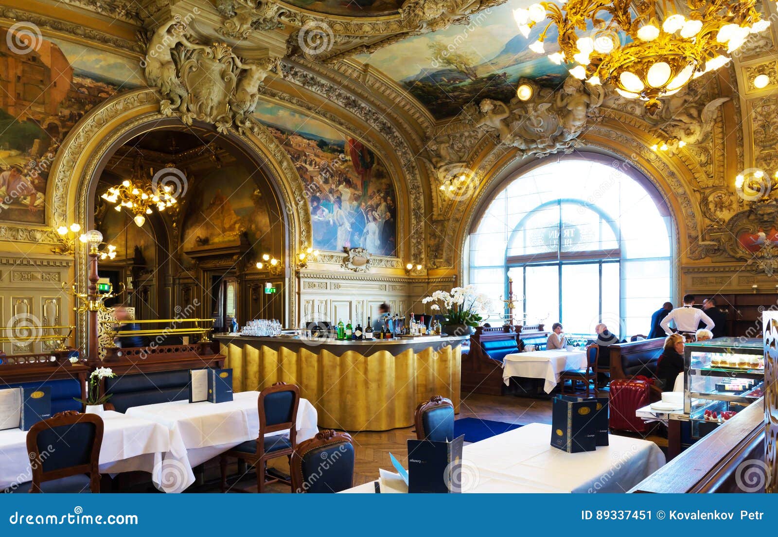 The famous Train Bleu restaurant at Paris Gare de Lyon