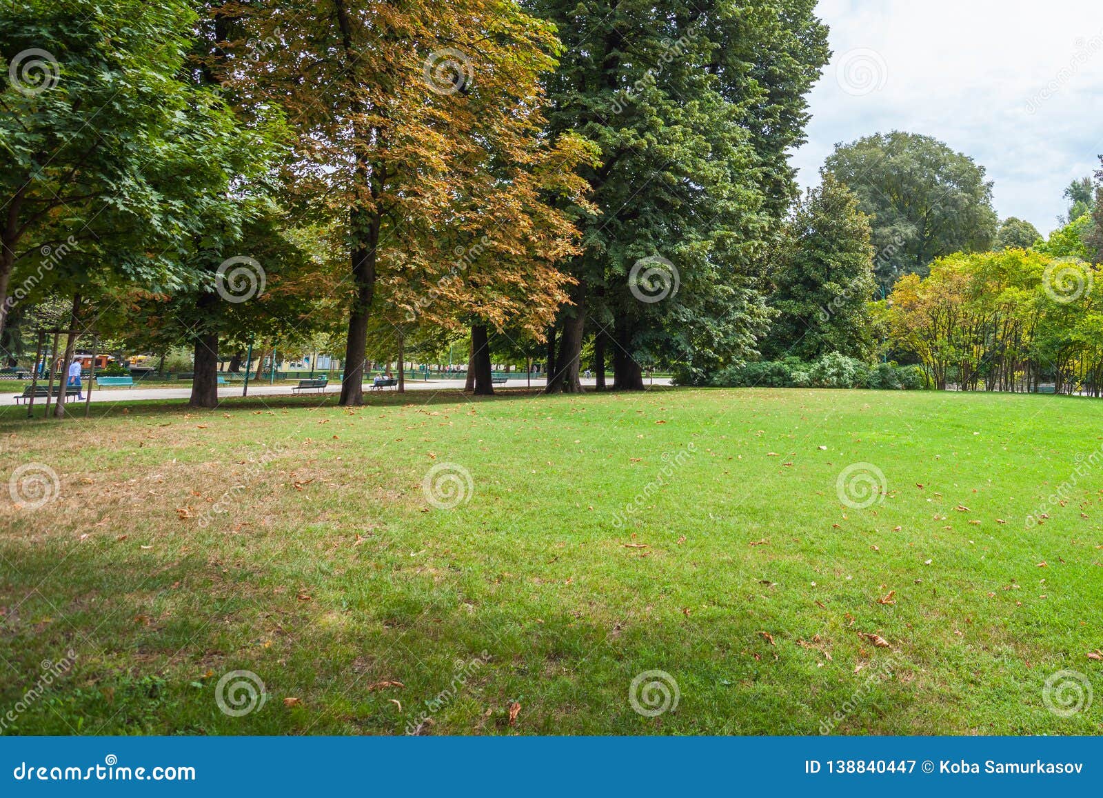 Famous Sempione Park in Milan, Italy. Nature Stock Image - Image of ...