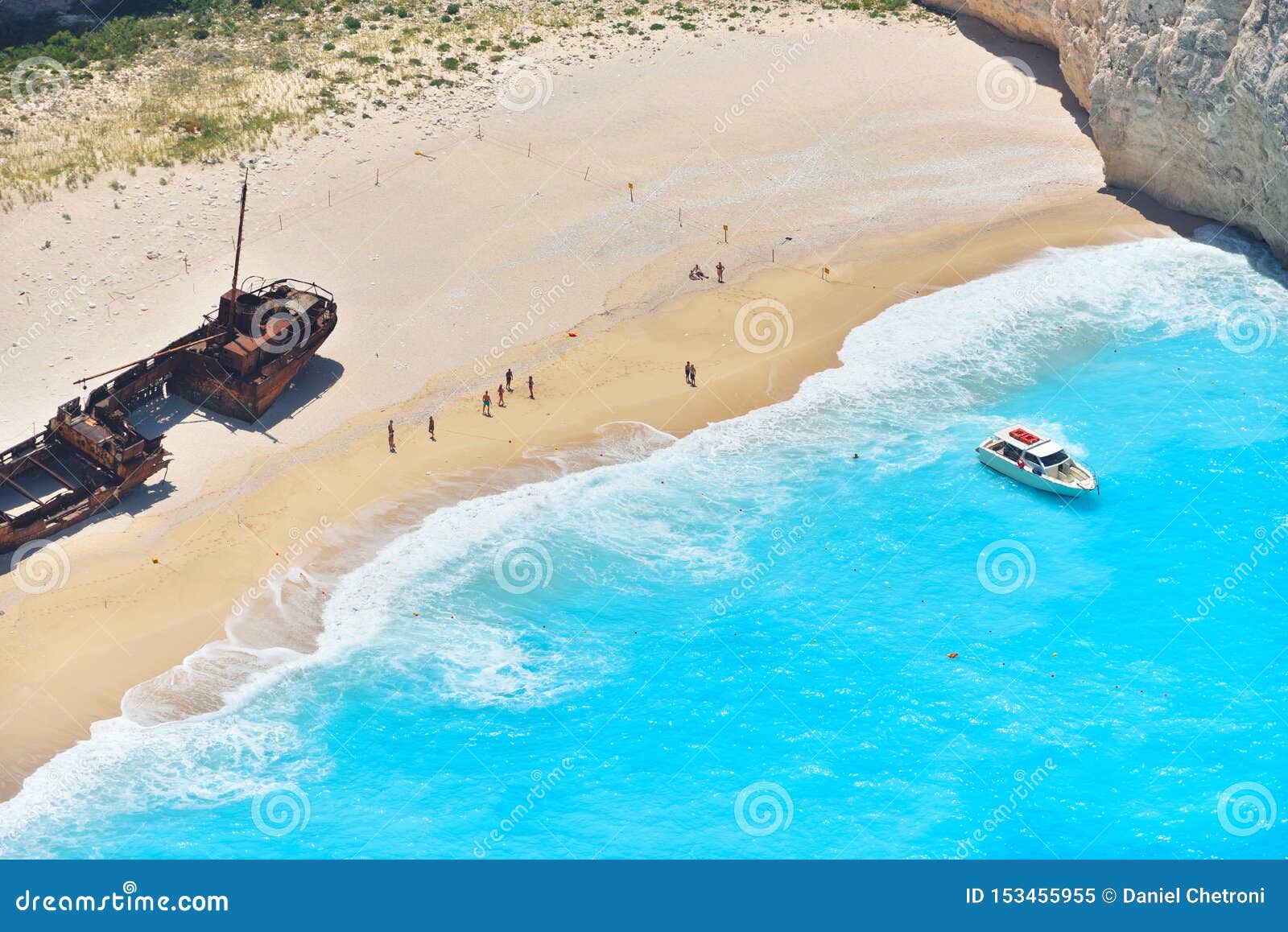 Famous Shipwreck Bay, Navagio Beach, Zakynthos Island, Greece. One of ...