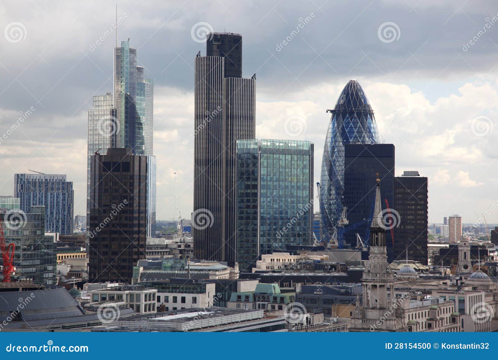 Famous Skyscrapers of London S Stock Photo - Image of financial, bank ...