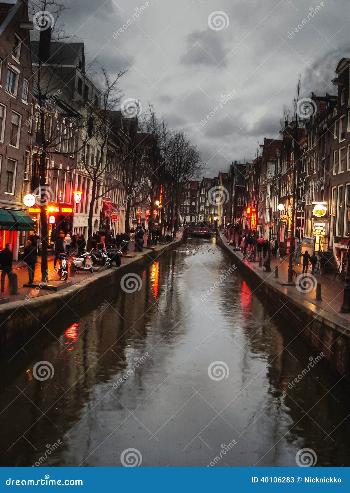 The Famous Street Red Light District In Amsterdam -1006