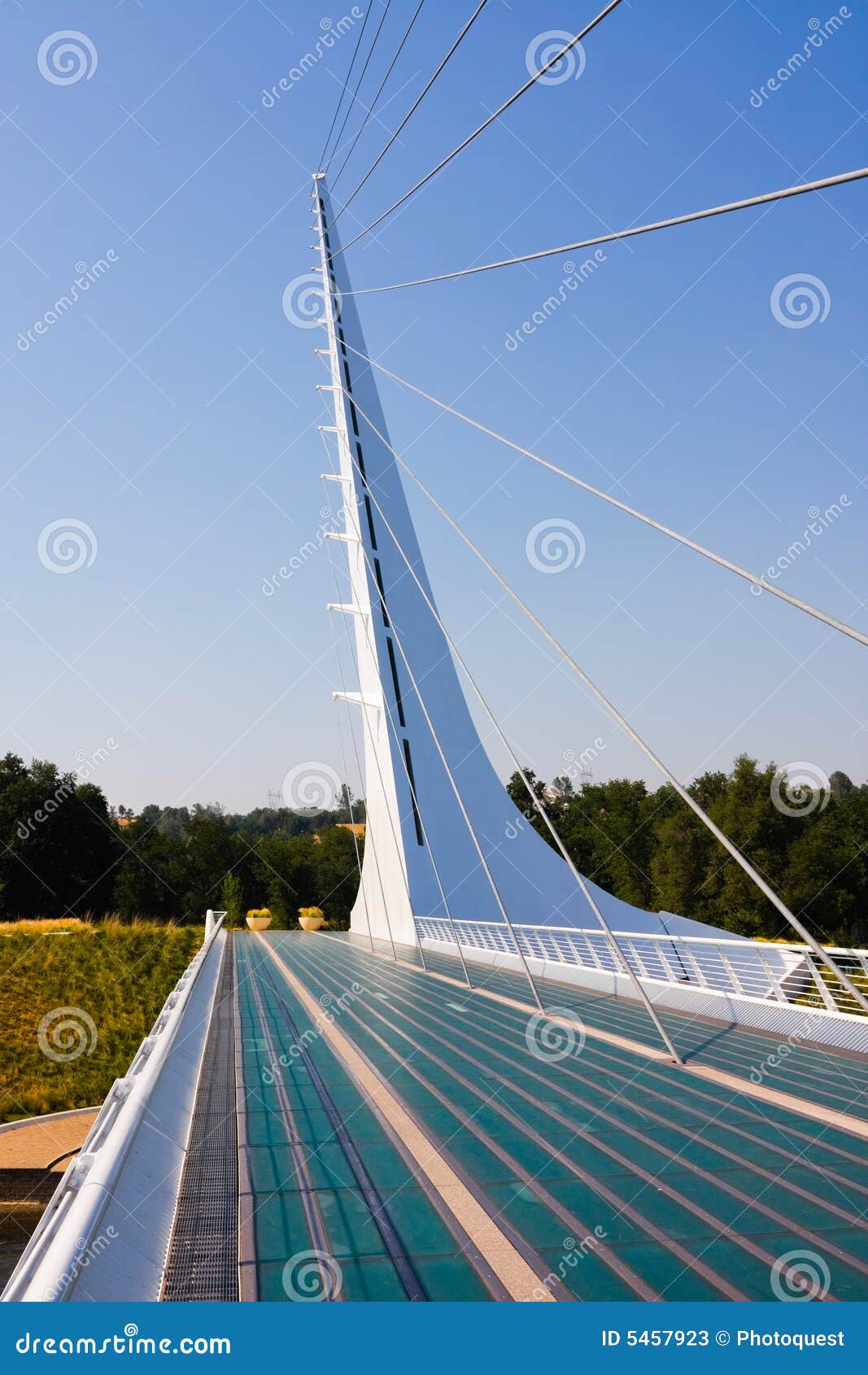 Famous Sundial Bridge editorial stock photo. Image of unique 5457923