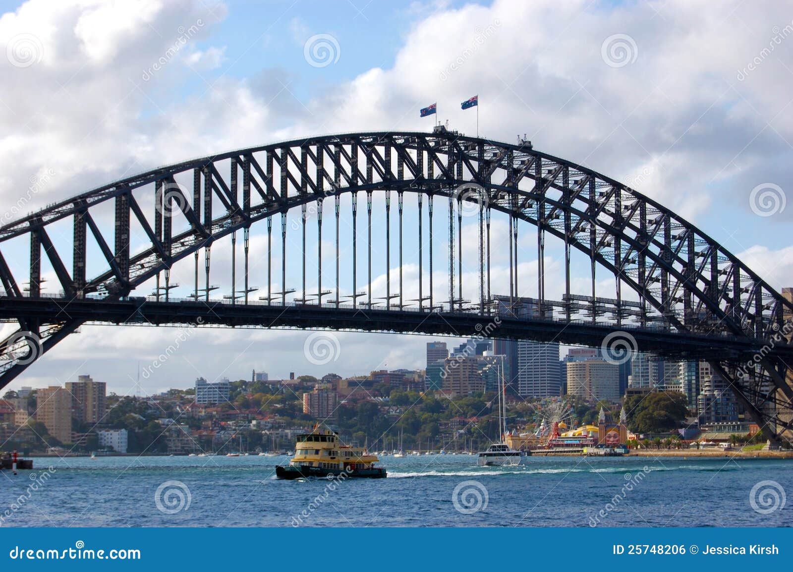 Australian Sydney Cityline From CBD Via Harbour Bridge To North Sydney