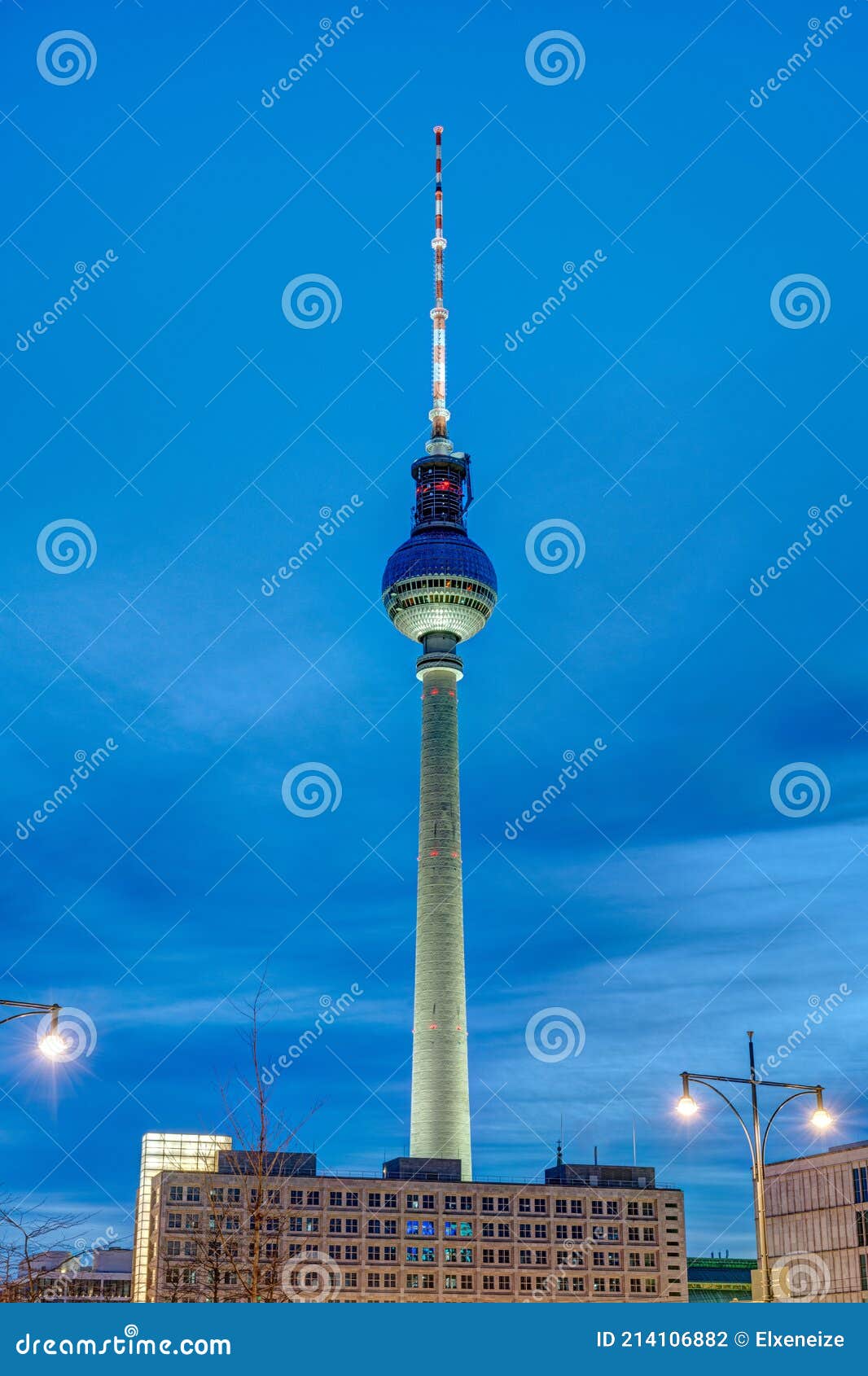 the famous televison tower of berlin