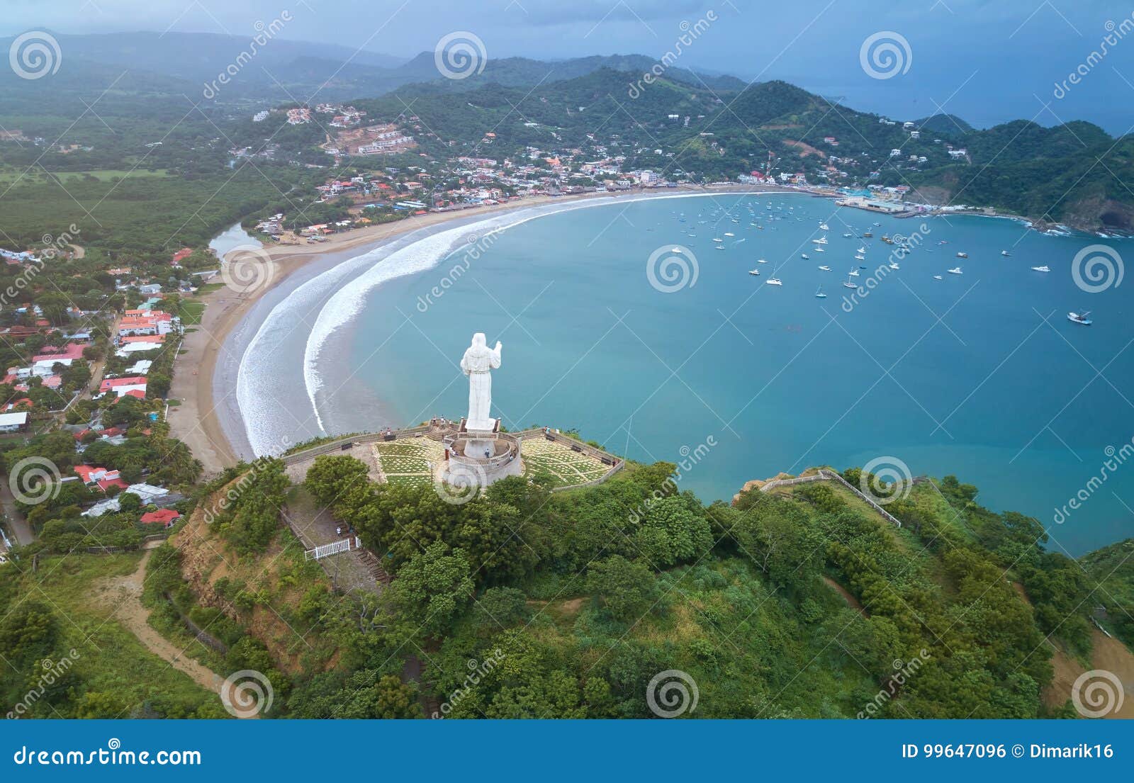 Famous Travel Destination in Nicaragua Stock Photo Image of blue