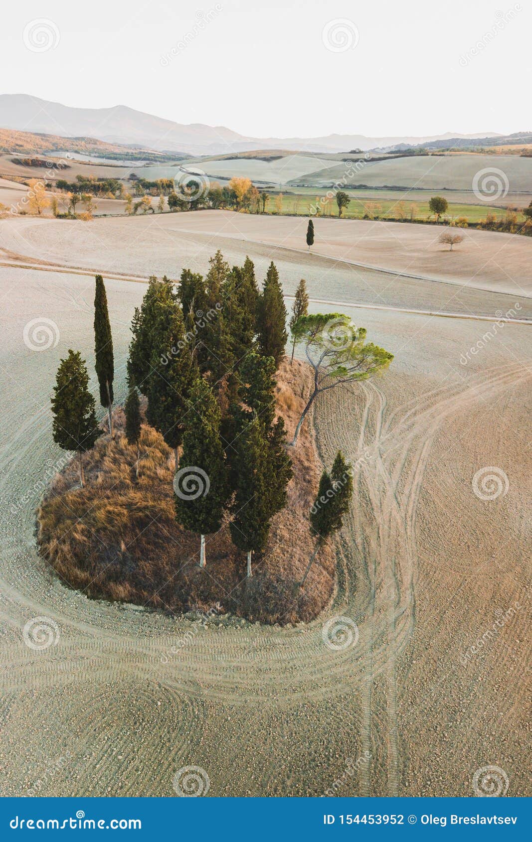 famous tuscany view of cipressi san quirico dorcia