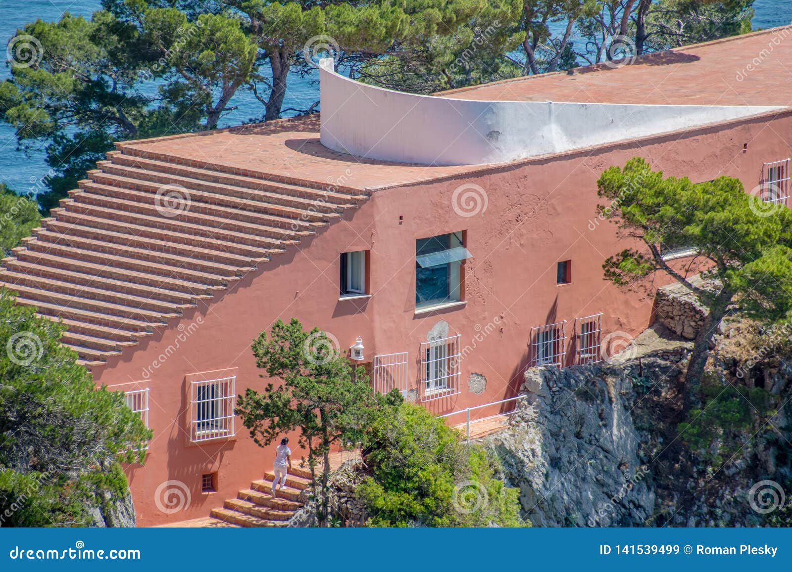 The Famous Villa Malaparte On The Island Of Capri Italy Editorial Stock Image Image Of Movie City