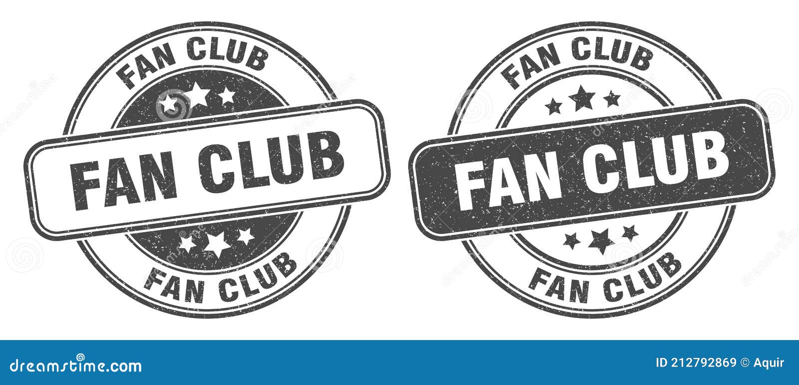 Fan Club Stamp Illustration Stock Illustration - Download Image