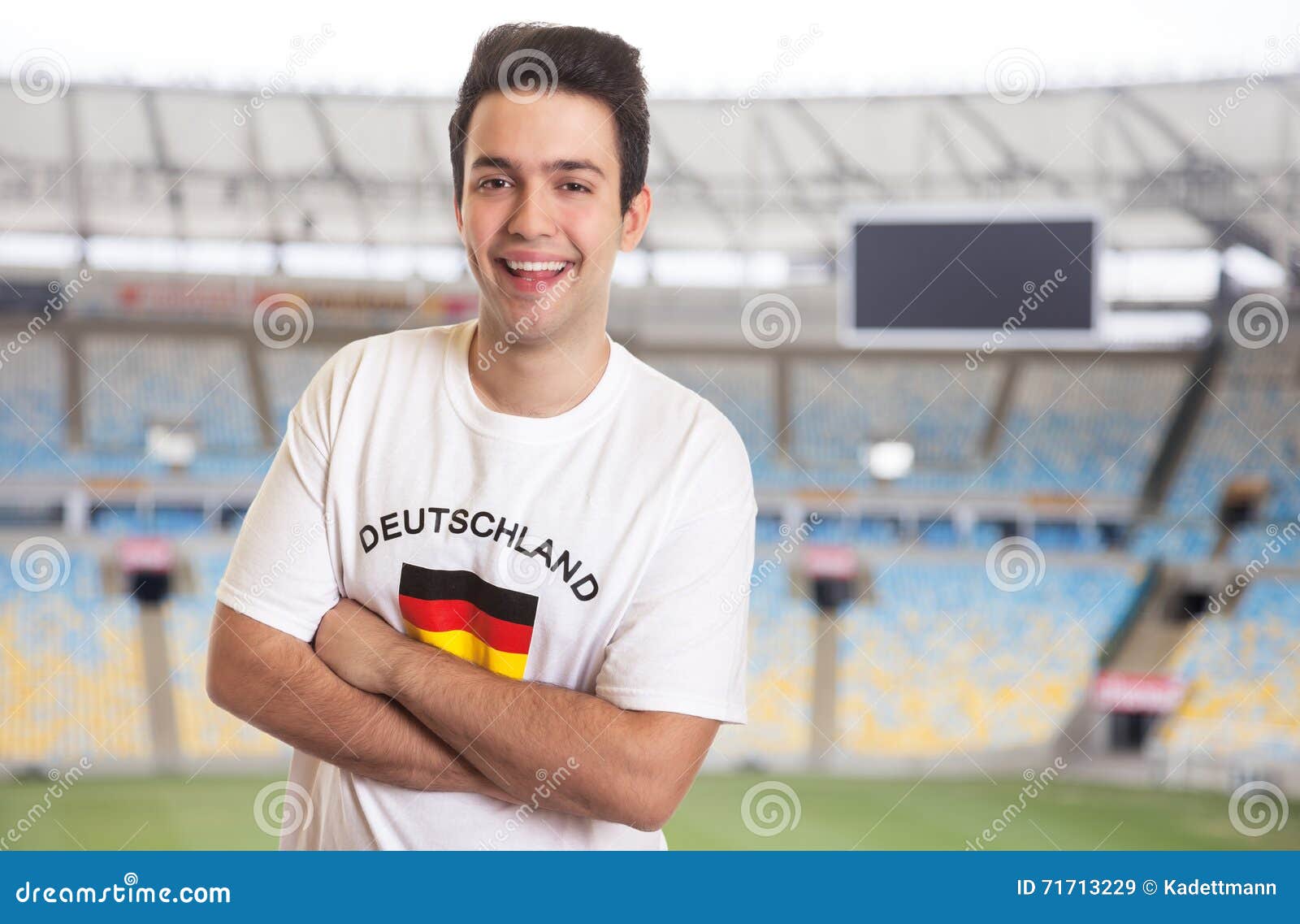 Fan in German Jersey at Stadium Stock Image Image of berlin