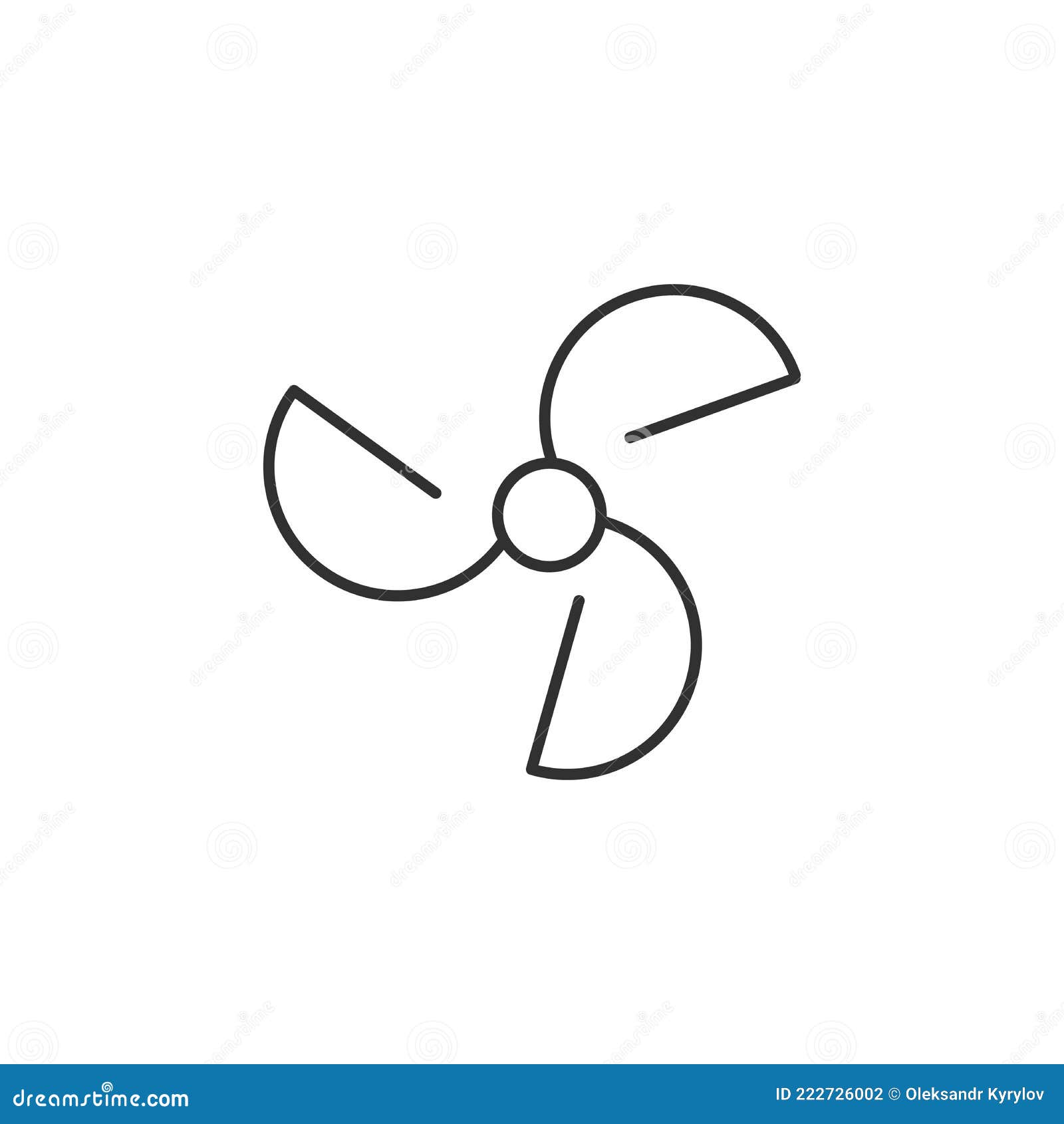 Fan Icon, Ventilator Outline, Turbine Symbol for Web and Mobile Phone ...