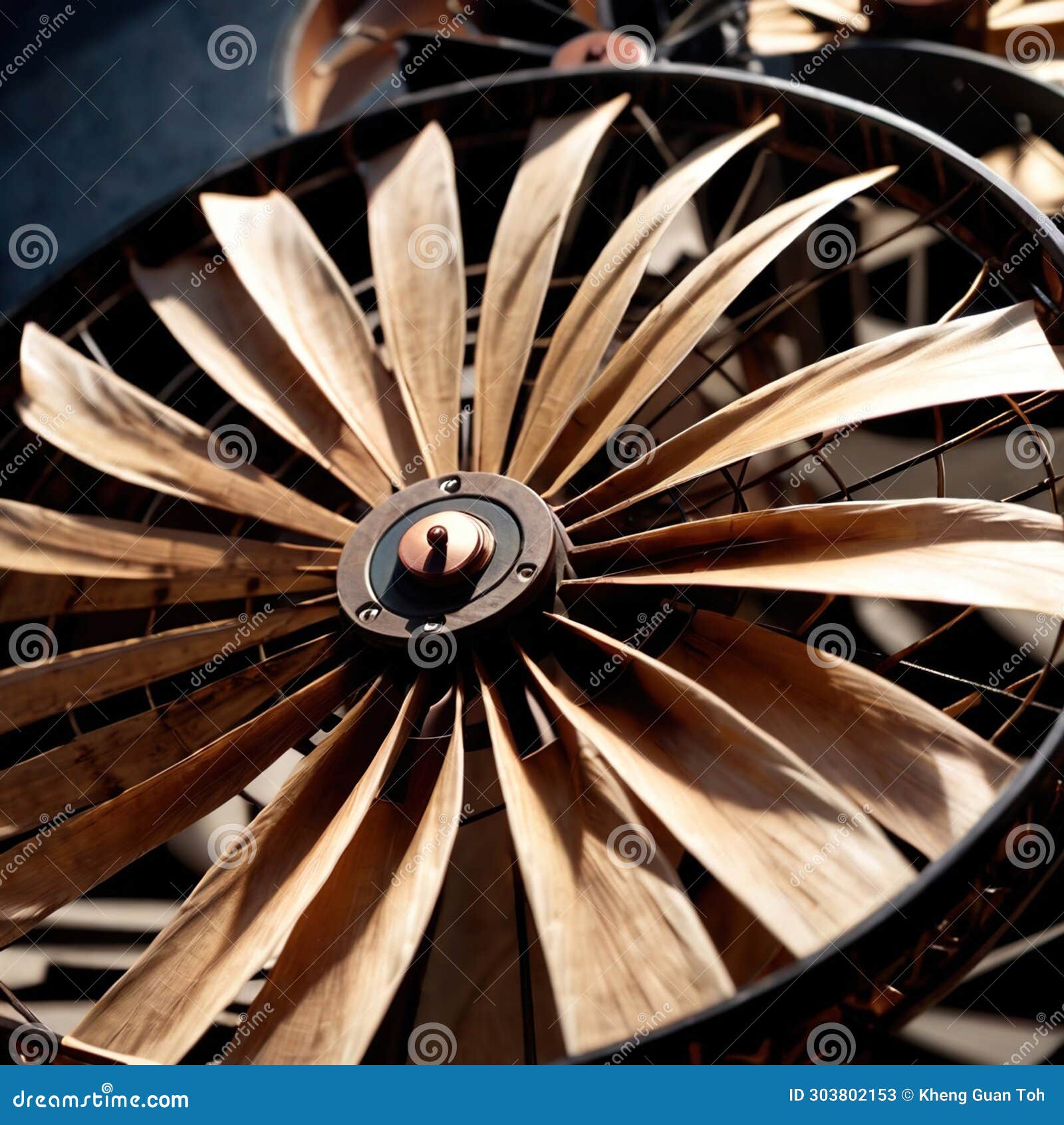 Fan , Mechanical Device To Create Wind and Ventilation Stock