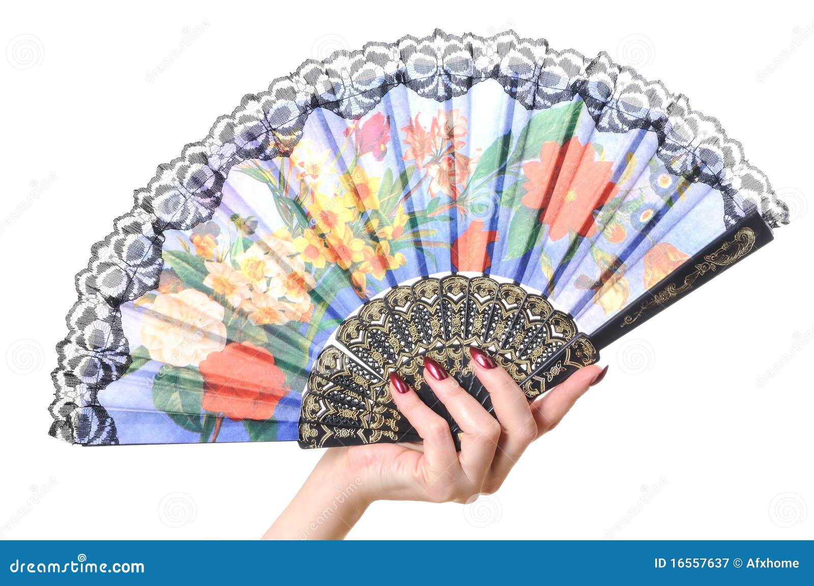 Fan in a woman hand stock image. Image of style, person 16557637