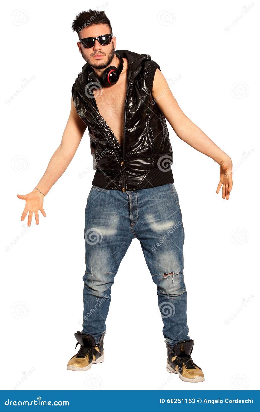 Fanatic Young Man. Bully Boy Street Style. On White. PNG Fanatic Young Man. Bully Boy Street Style. On White. PNG