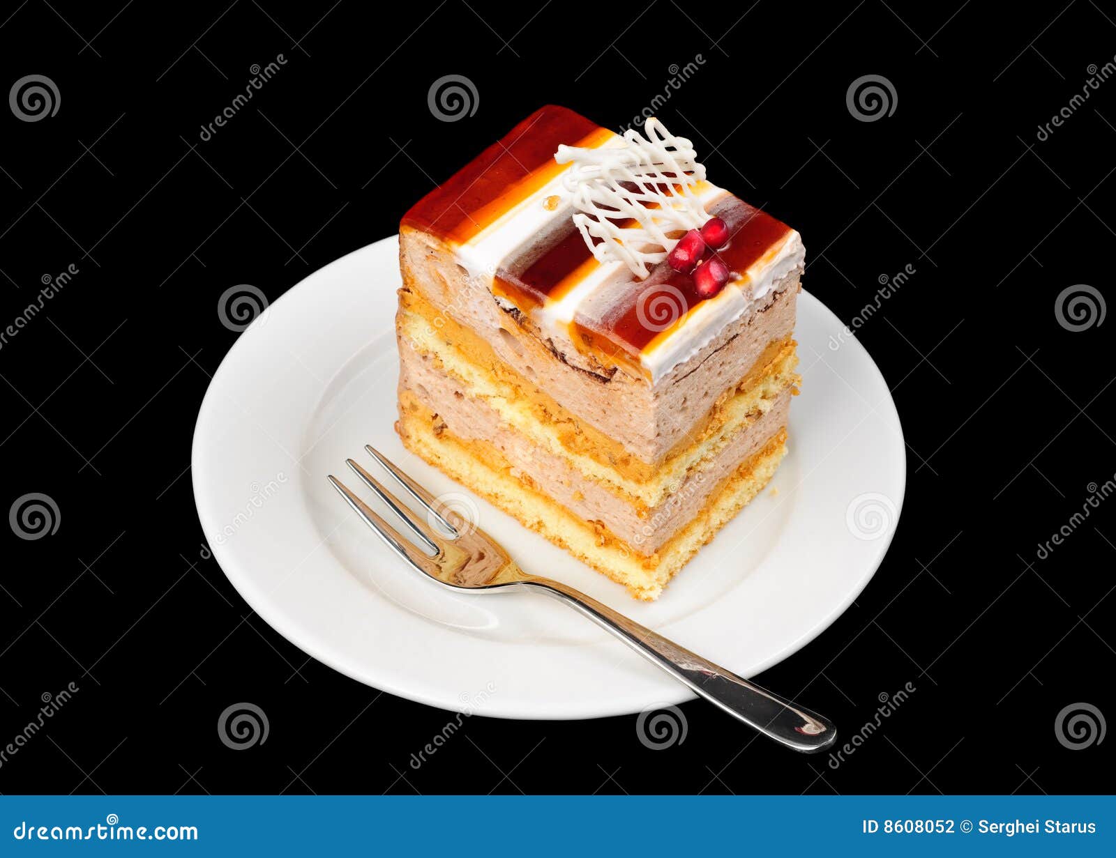 Fancy Cake with Jelly on Top Stock Photo Image of pastry, cream 8608052