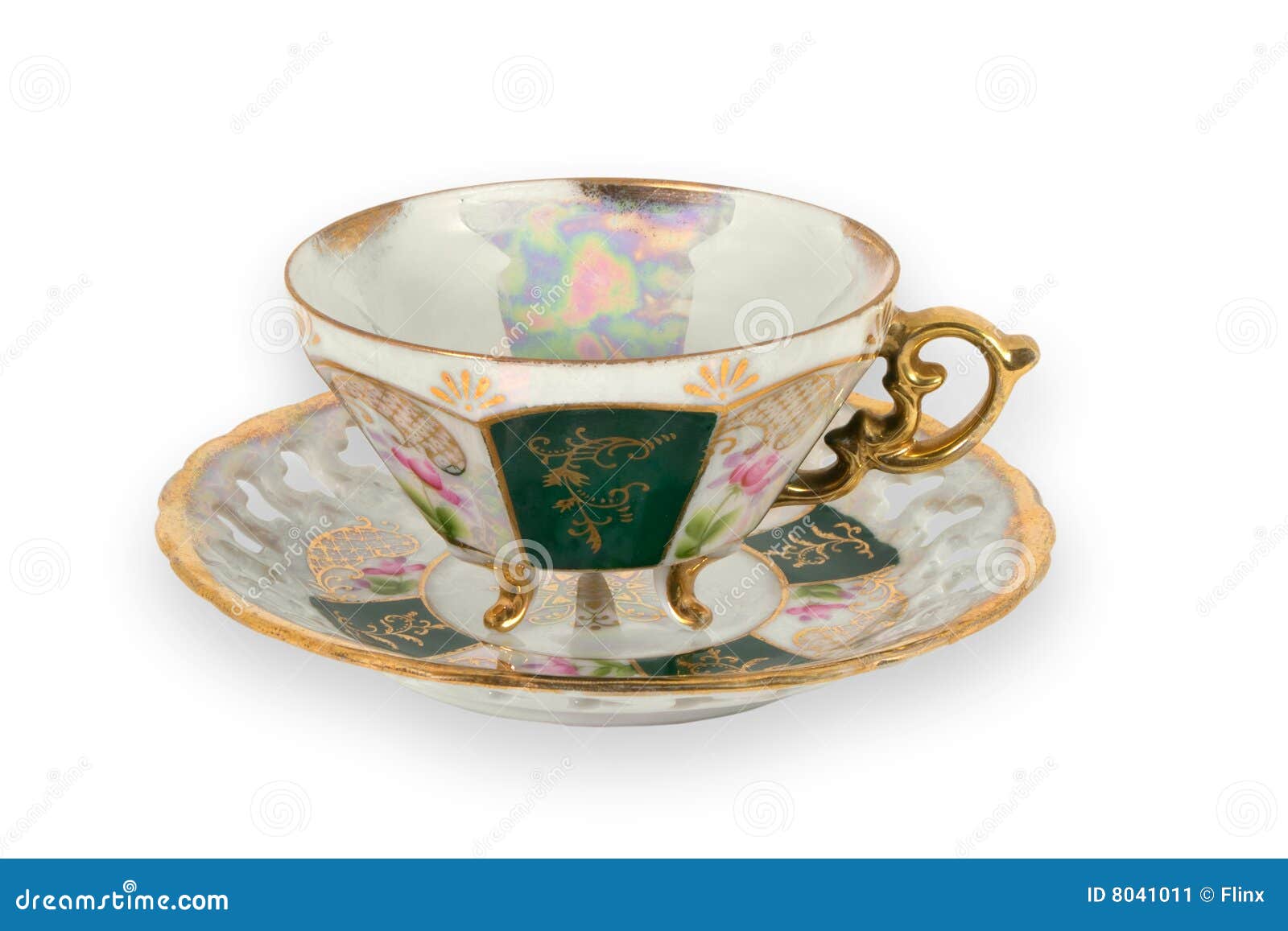 fancy gilded teacup
