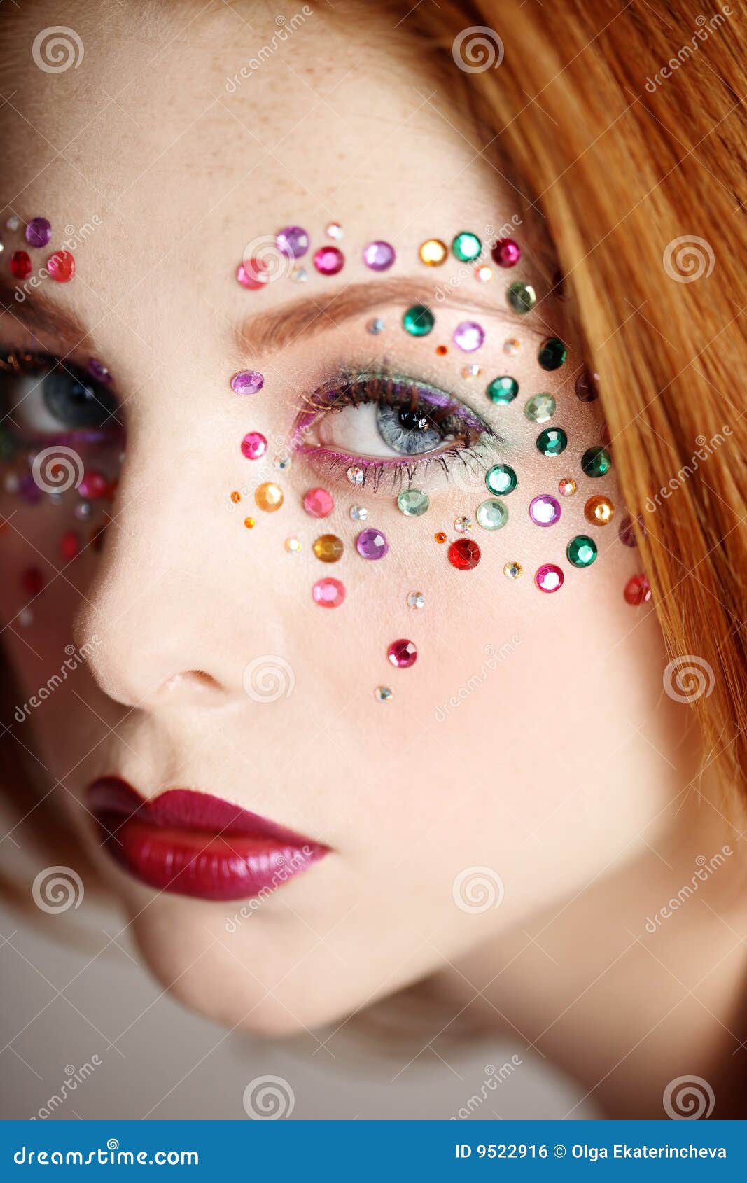 Fancy makeup stock photo. Image of woman, allure, face - 9522916